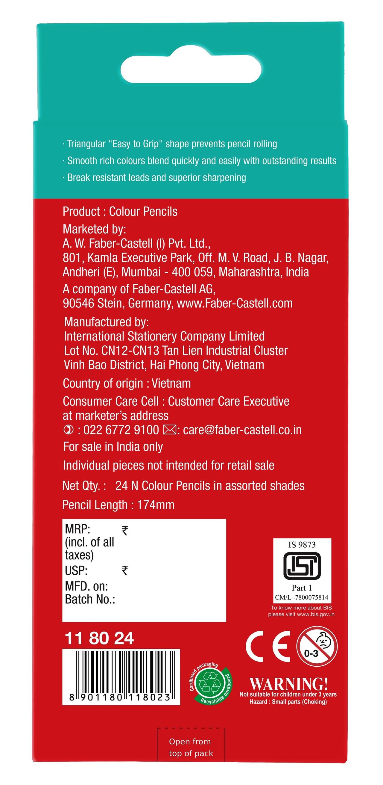 Faber-Castell Colour -Me Grip Pack Of 24