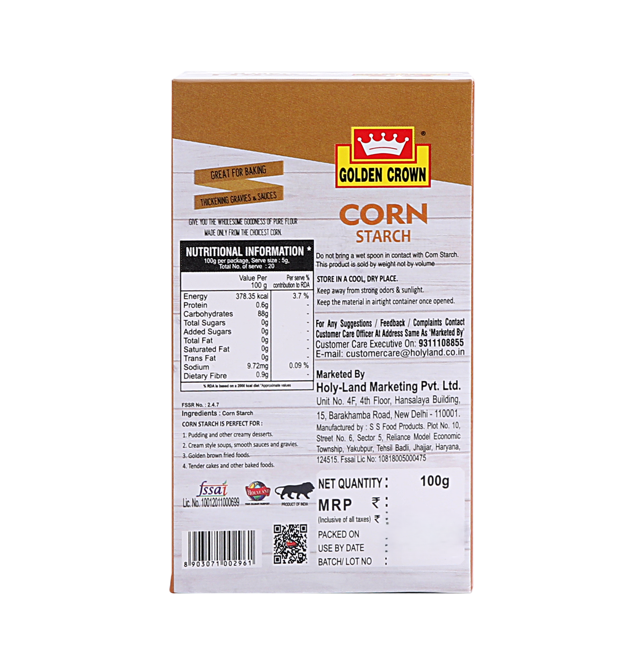 Golden Crown Corn Starch