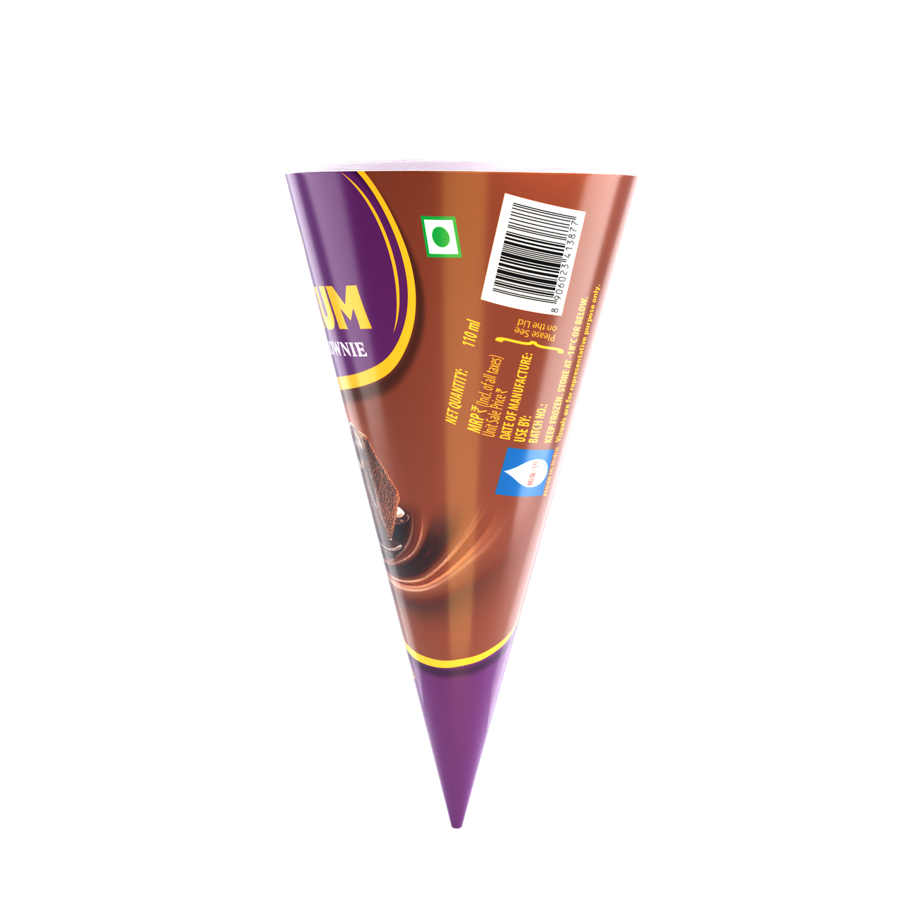 Cream Bell Maxxum Choco Brownie Cone