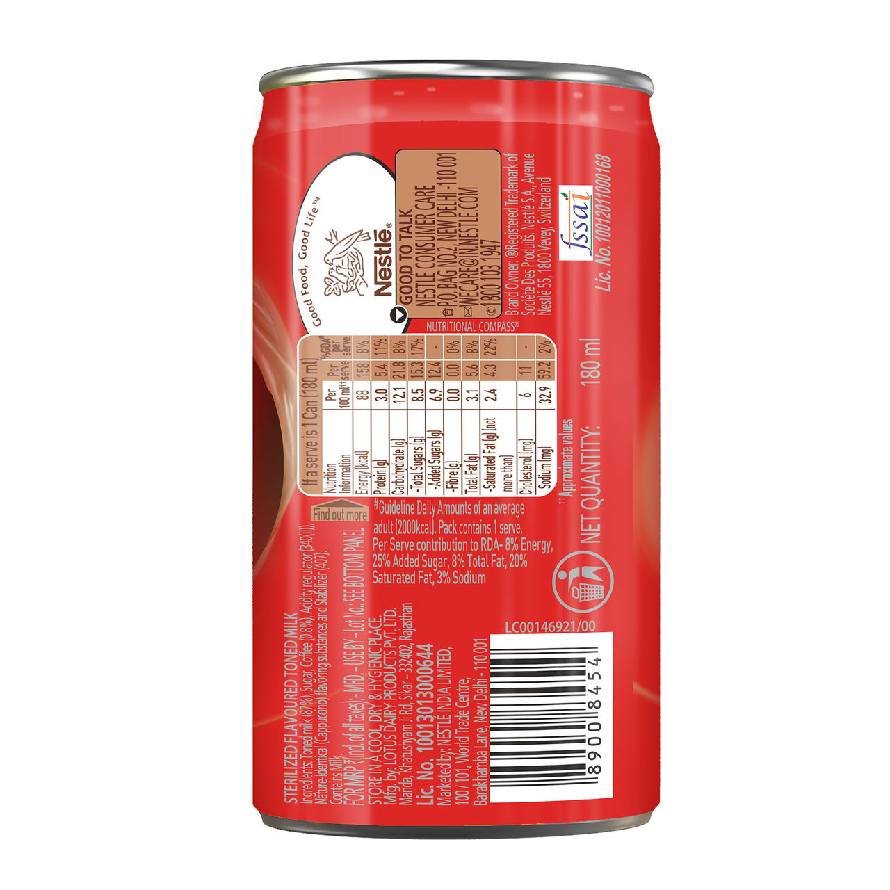 Nescafe Intense - Coffee & Milk Beverage, Ready To Drink, Cappuccino Flavour,Can Combo