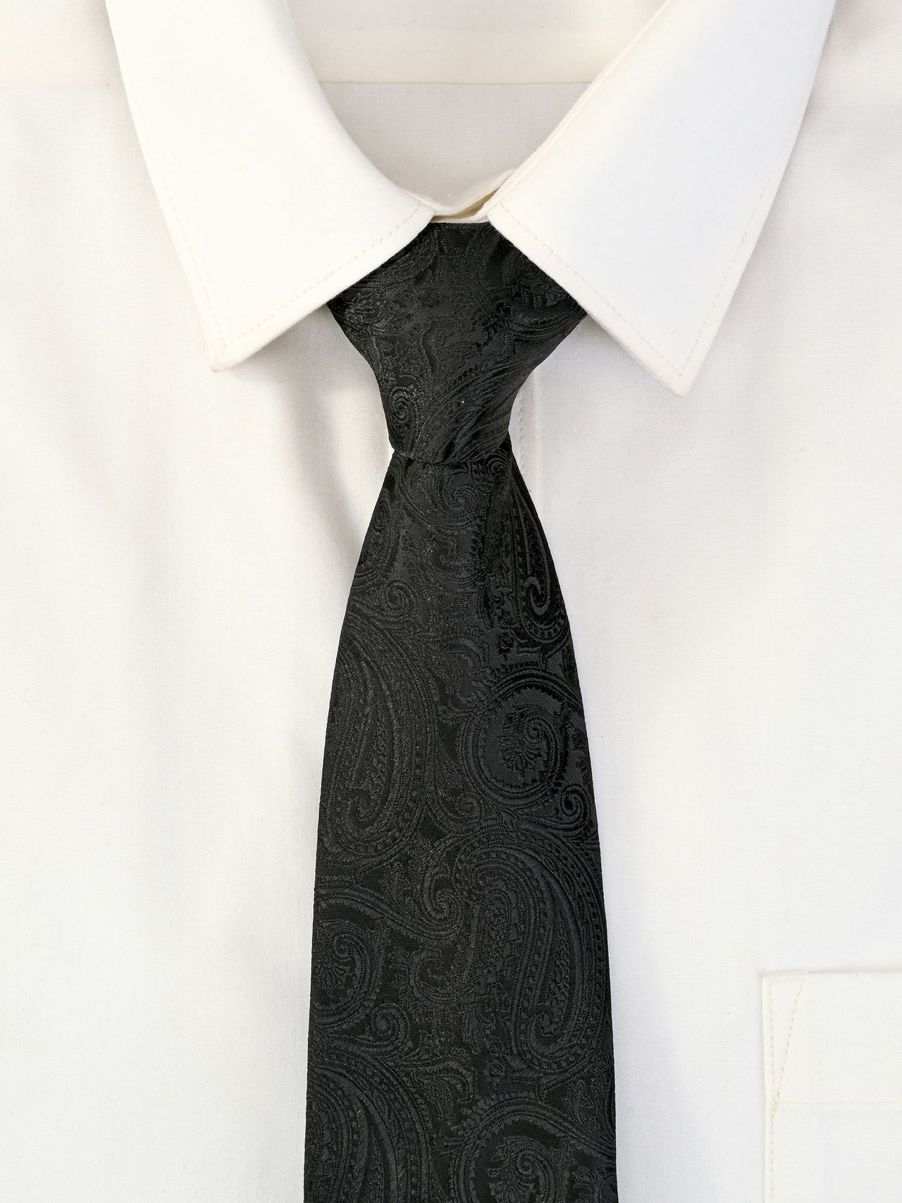 Calvadoss Woven Design Broad Tie | CALT-2238 | Black