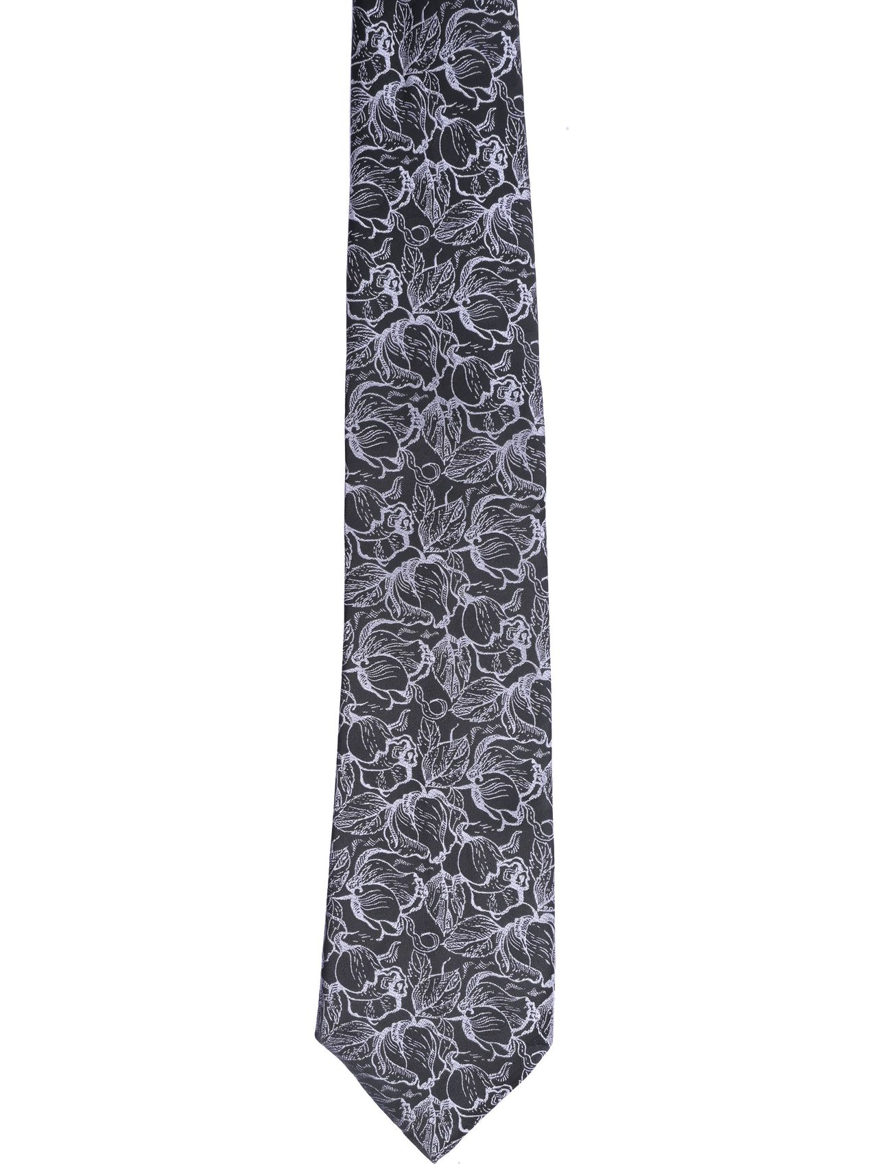Calvadoss Woven Design Broad Tie | CALT-2349 | Black
