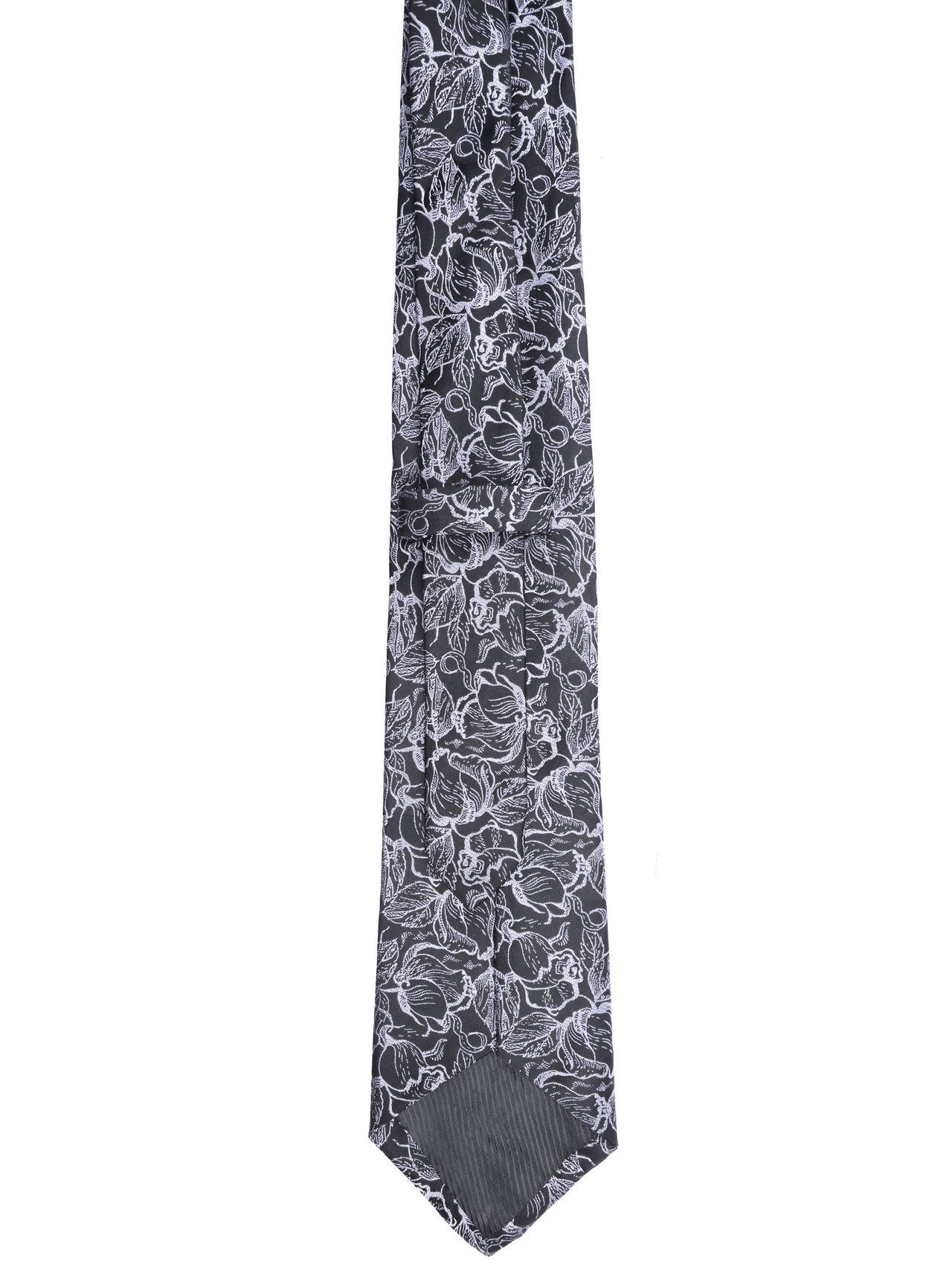 Calvadoss Woven Design Broad Tie | CALT-2349 | Black