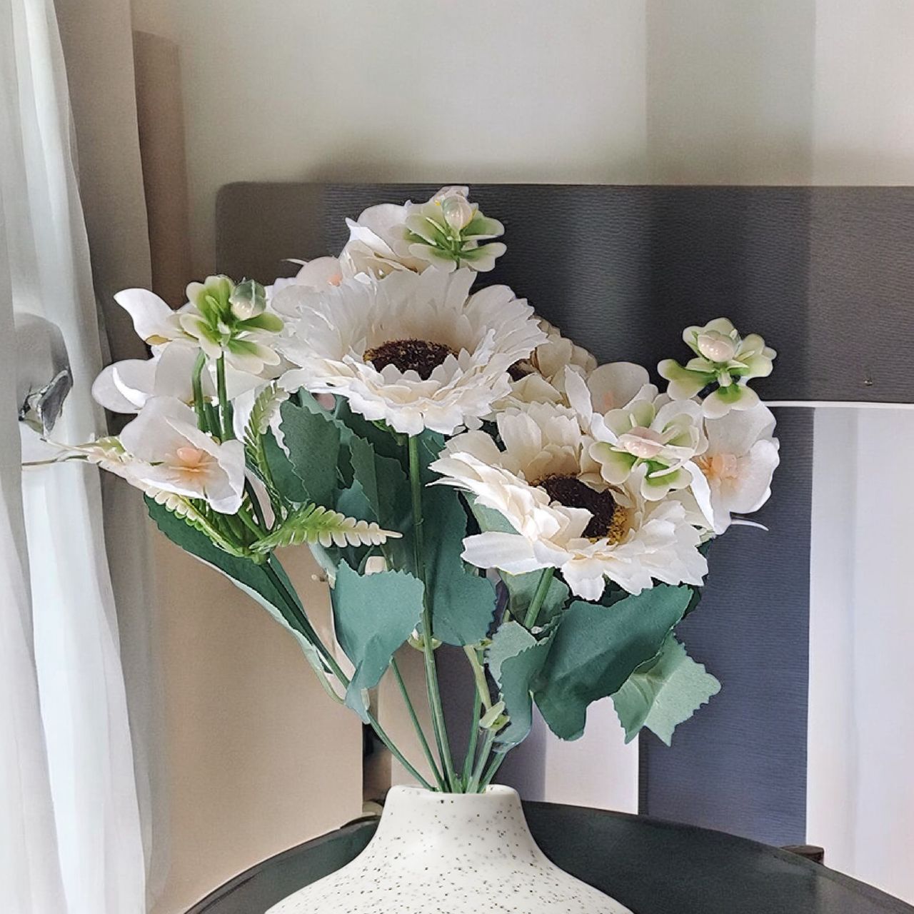 10club Artificial Gerberas And Fern Flowers