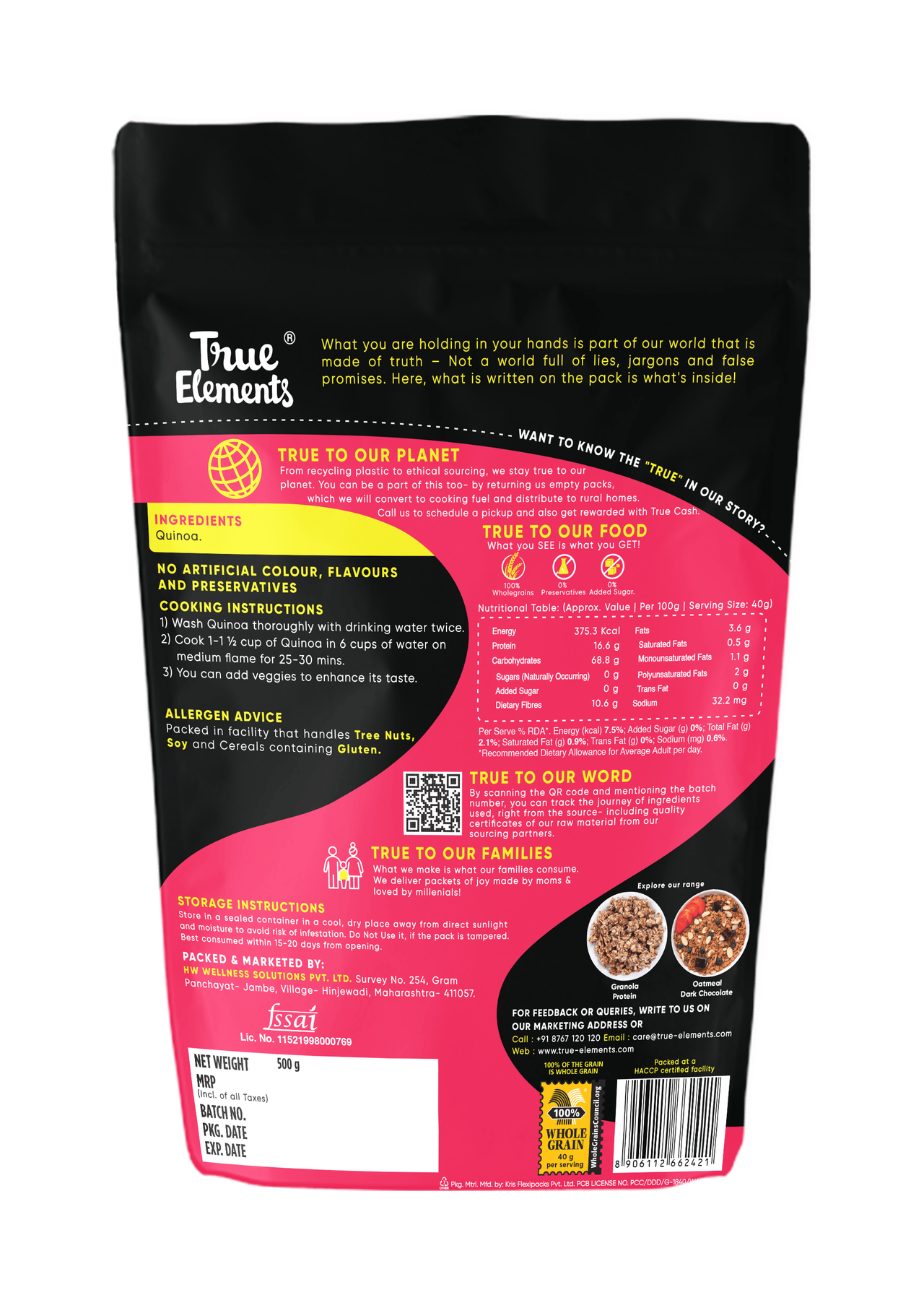 True Elements Quinoa | For Weight Loss