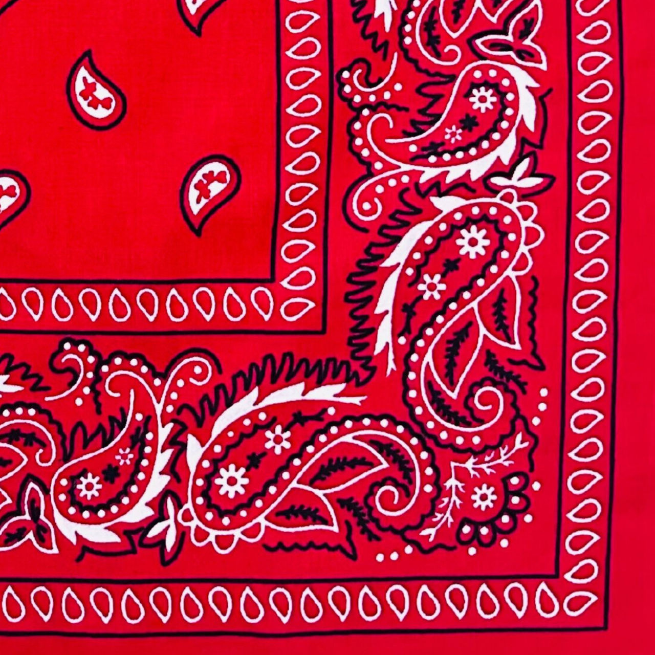 Royal Mart Unisex Cotton Blend Bandana | Red and Blue - One Size