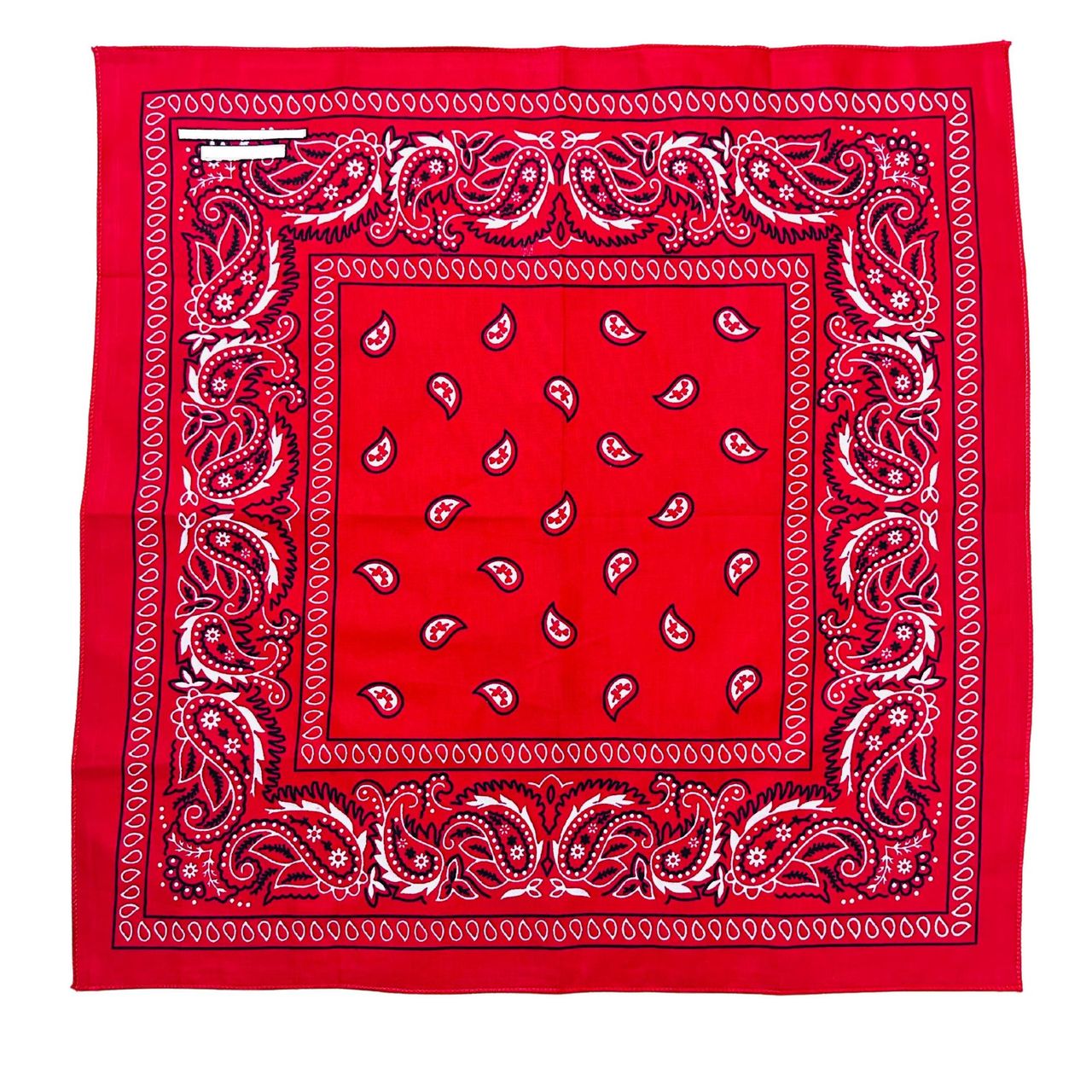 Royal Mart Unisex Cotton Blend Bandana | Red and Blue - One Size