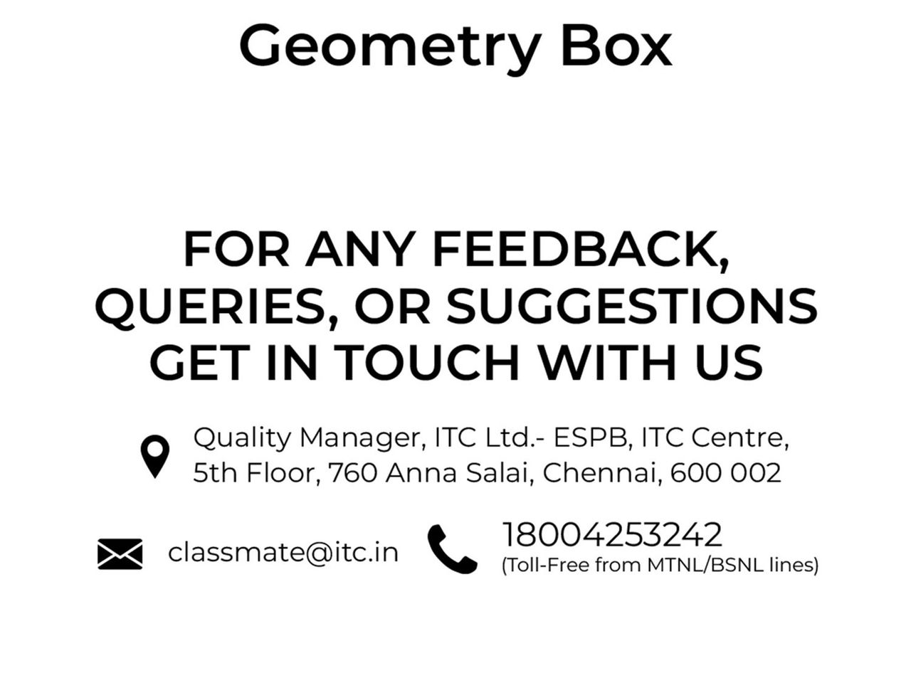 Classmate Geometry Box - Comprehensive Geometry Tools - Assorted Designs