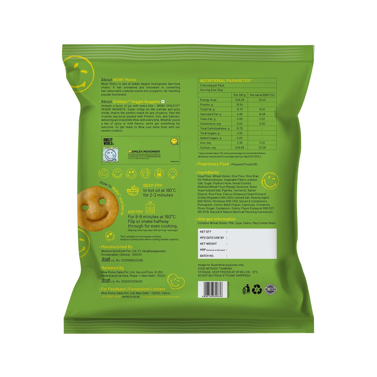 Wow! Smileys VEGgie Nuggets