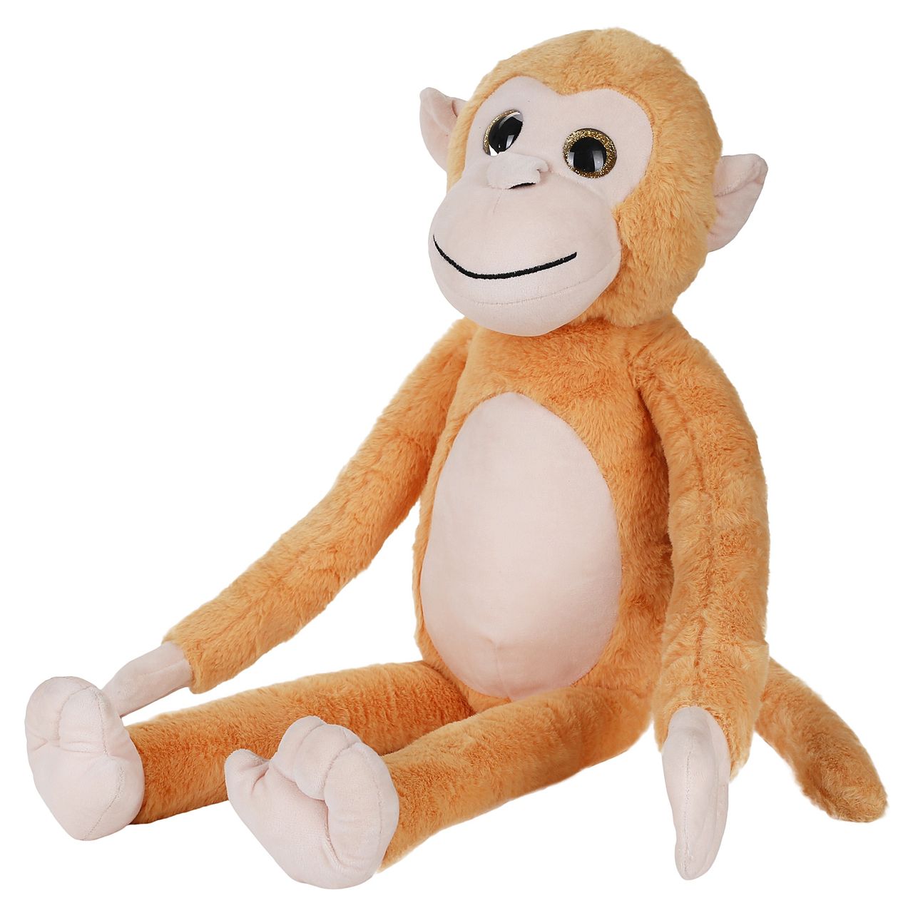 Hamley's Fuzzbuzz Monkey Plush Toy 70cm Mustard 3Y+