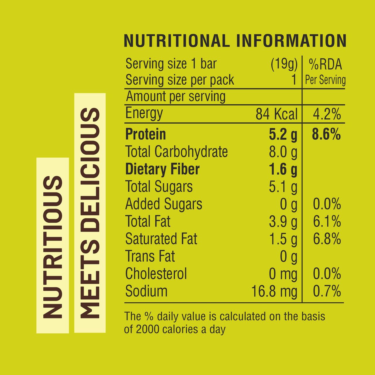 Ritebite Max Protein 5g Protein Bar Date & Almond Bytes