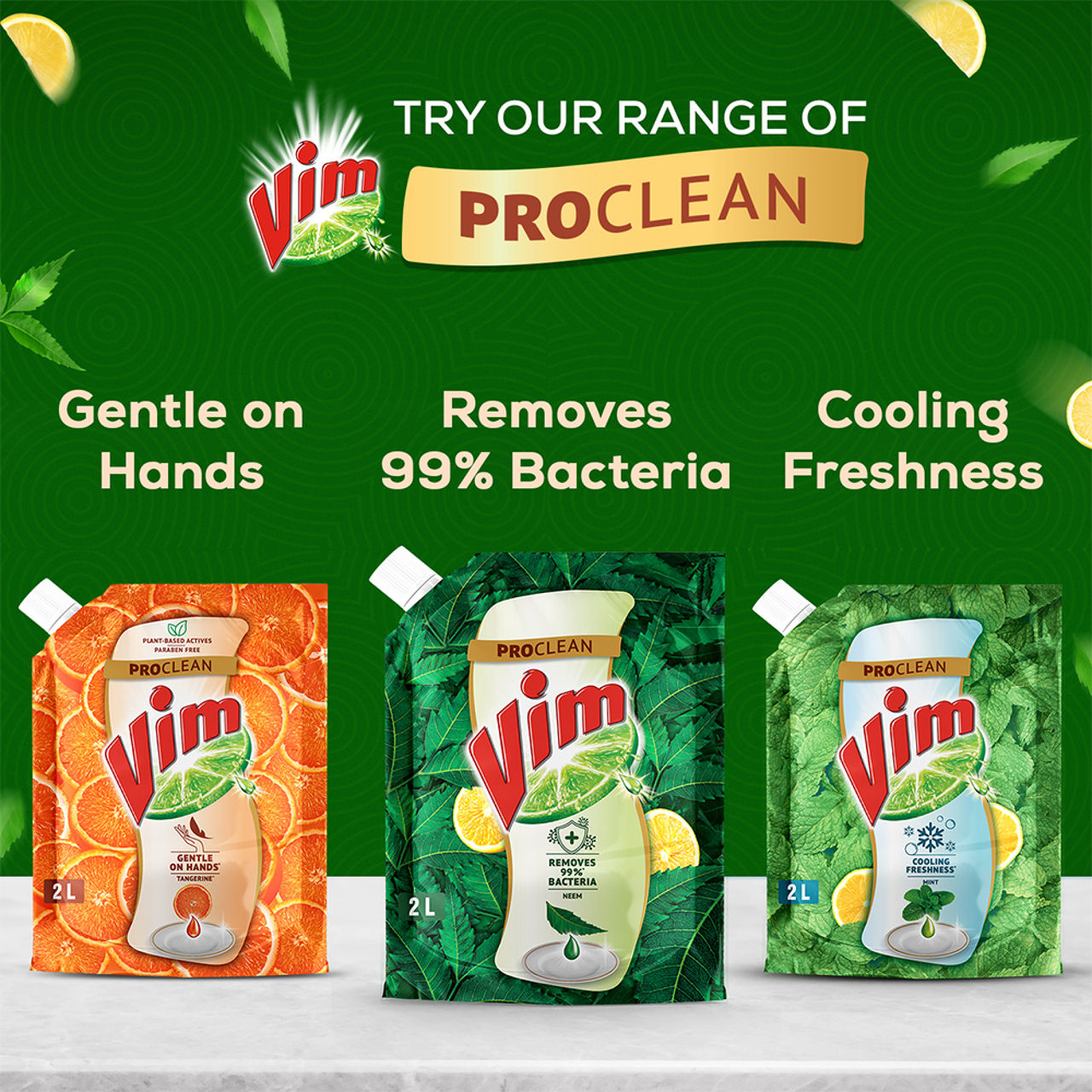 Vim Dishwash Anti Bac Liquid|| Neem 2 l Combo