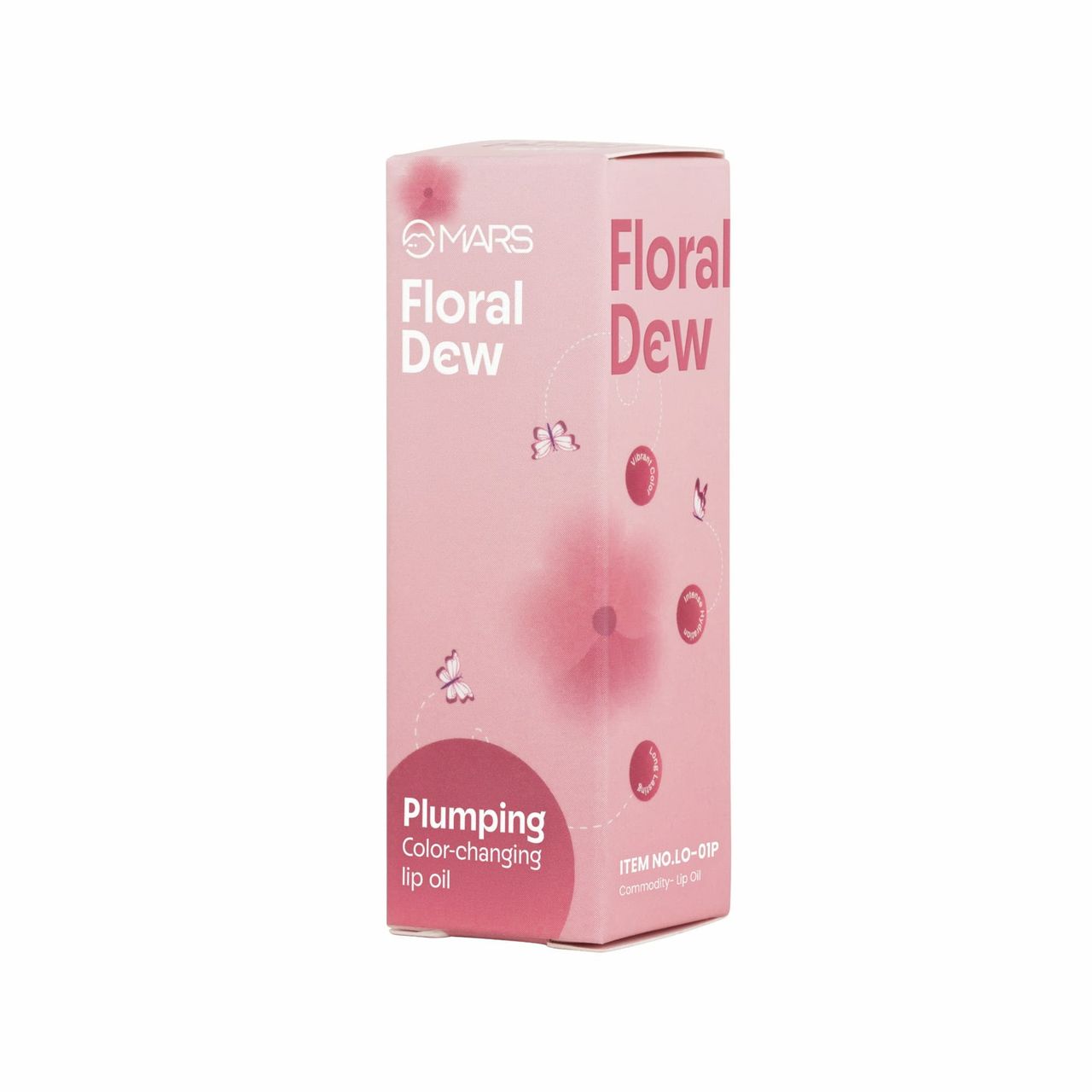 MARS Cosmetics Plumping Color Changing Lip Oil (4.8ml) (FLORAL DEW) With Fat Applicator