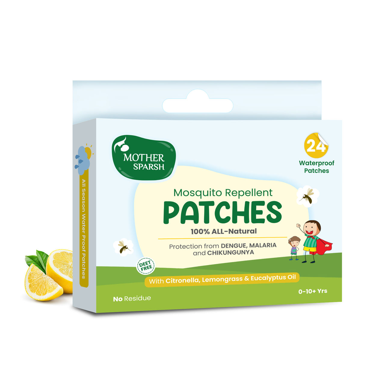 Mother Sparsh Natural Mosquito Repellant Patches Repellent For Kids | Assorted | 0 - 10 years