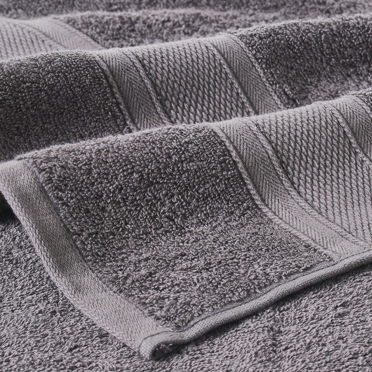 Mytrident Cotton Hand Towel | 500 GSM | Gym Towel Set - Charcoal