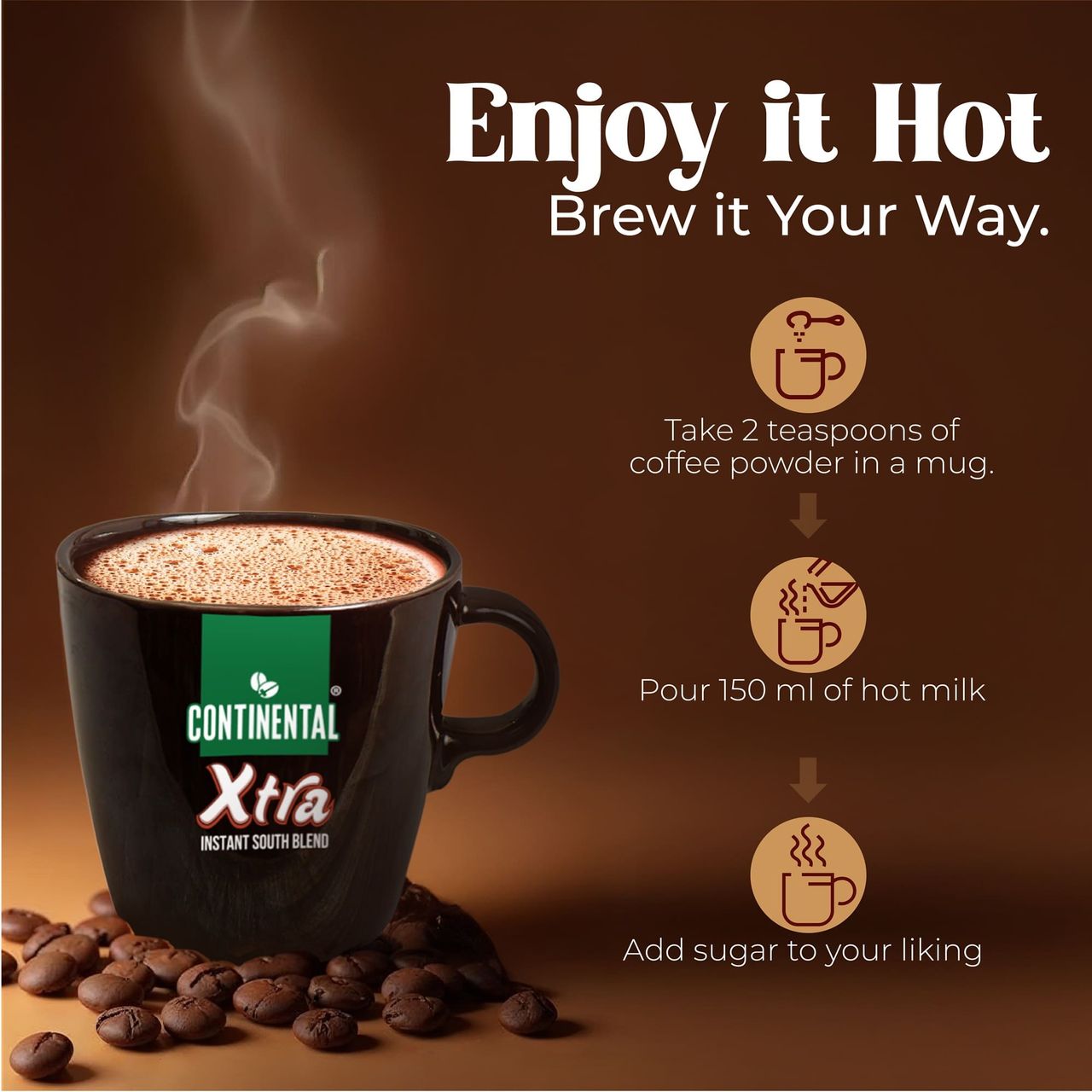 Continental Xtra Instant Southblend Jar 200 g Combo