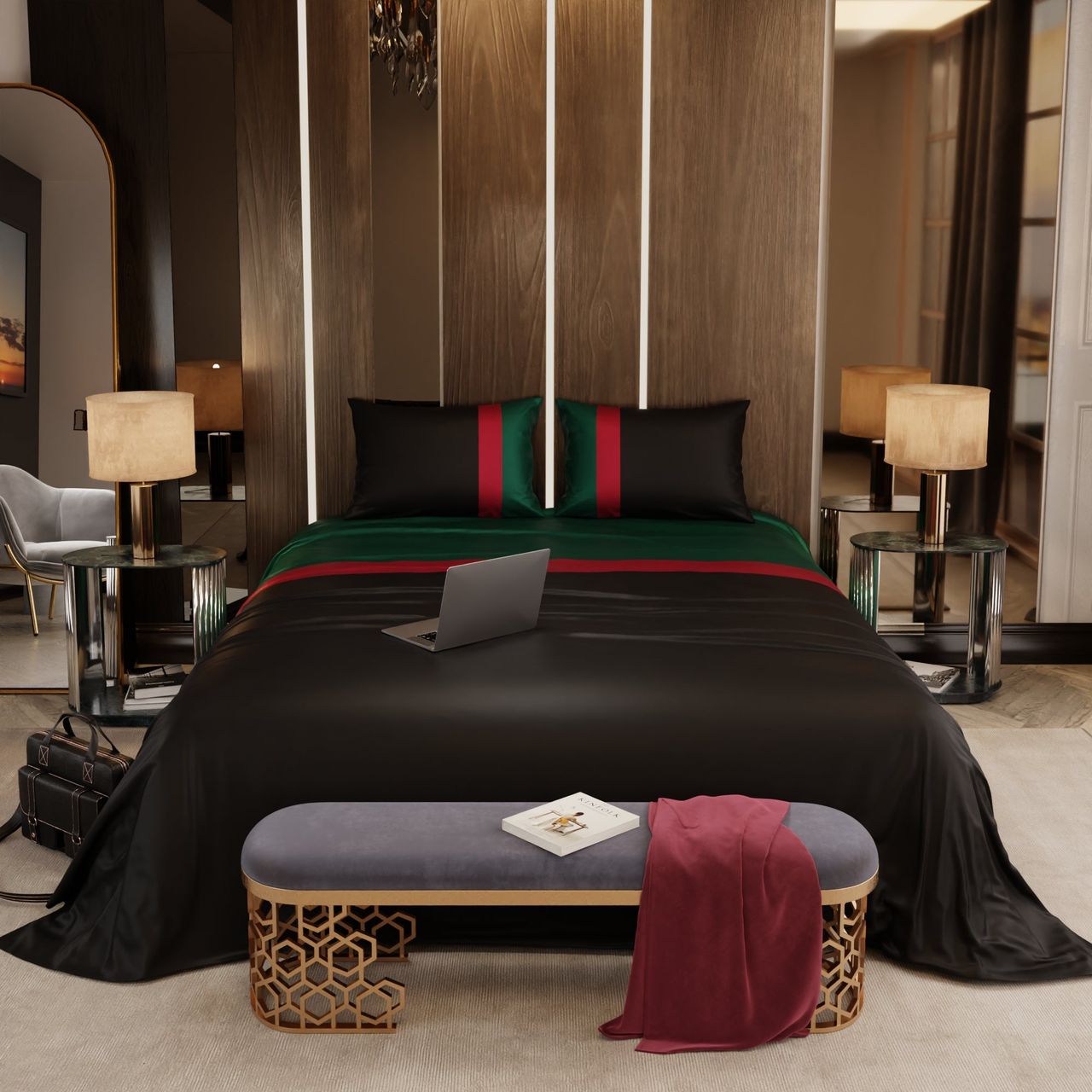 Stoa Paris Louvre Luxe Bedsheet Set - King