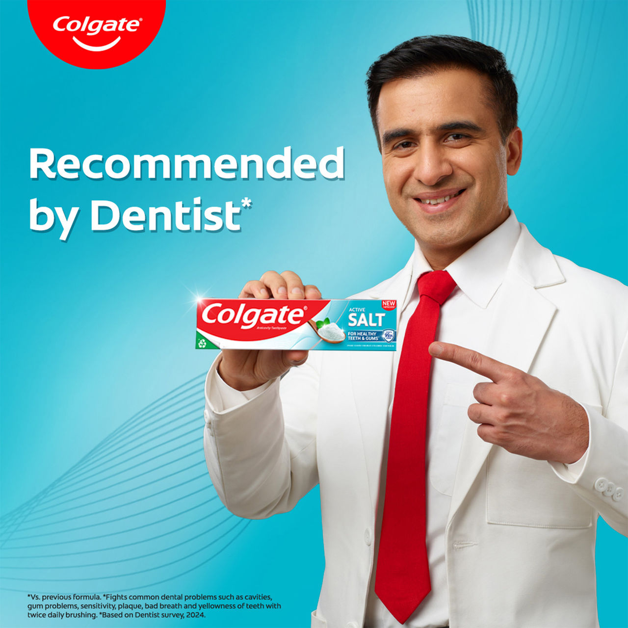 Colgate Active Salt Toothpaste, Germ Fighting Toothpaste for Healthy Gums and Teeth (Saver Pack)
