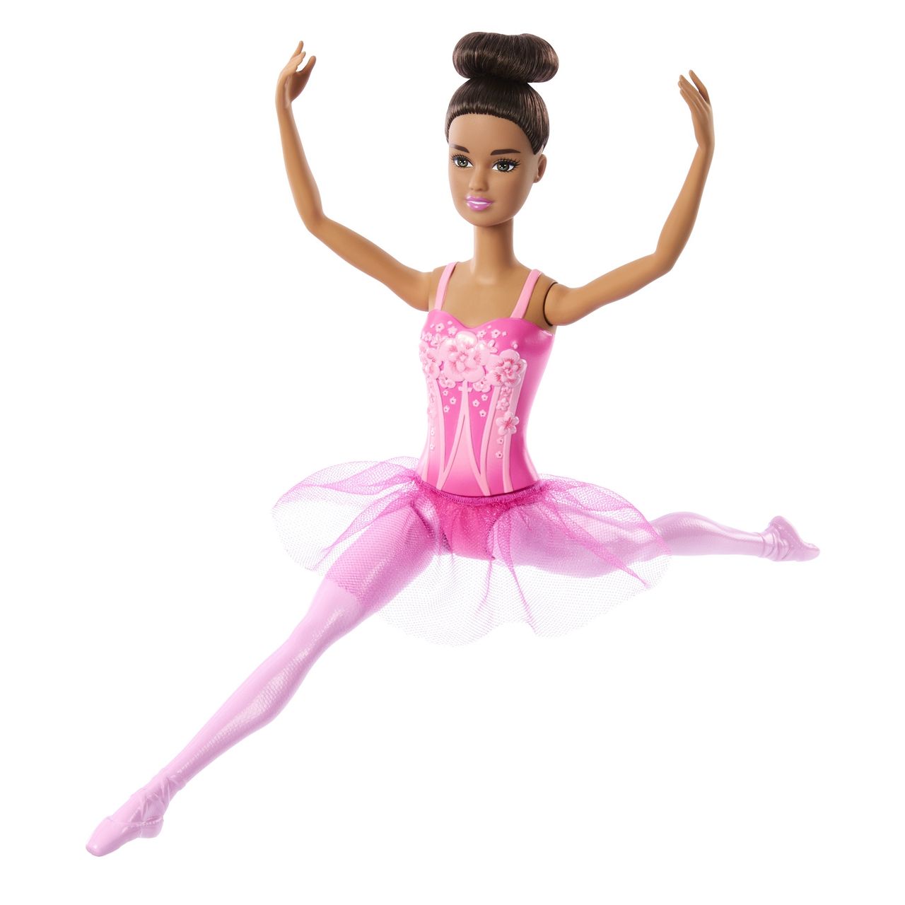 Mattel Barbie Ballerina Doll Wearing Pink Removable Tutu, Posed With Ballet Arms & En Pointe Toe Shoes
