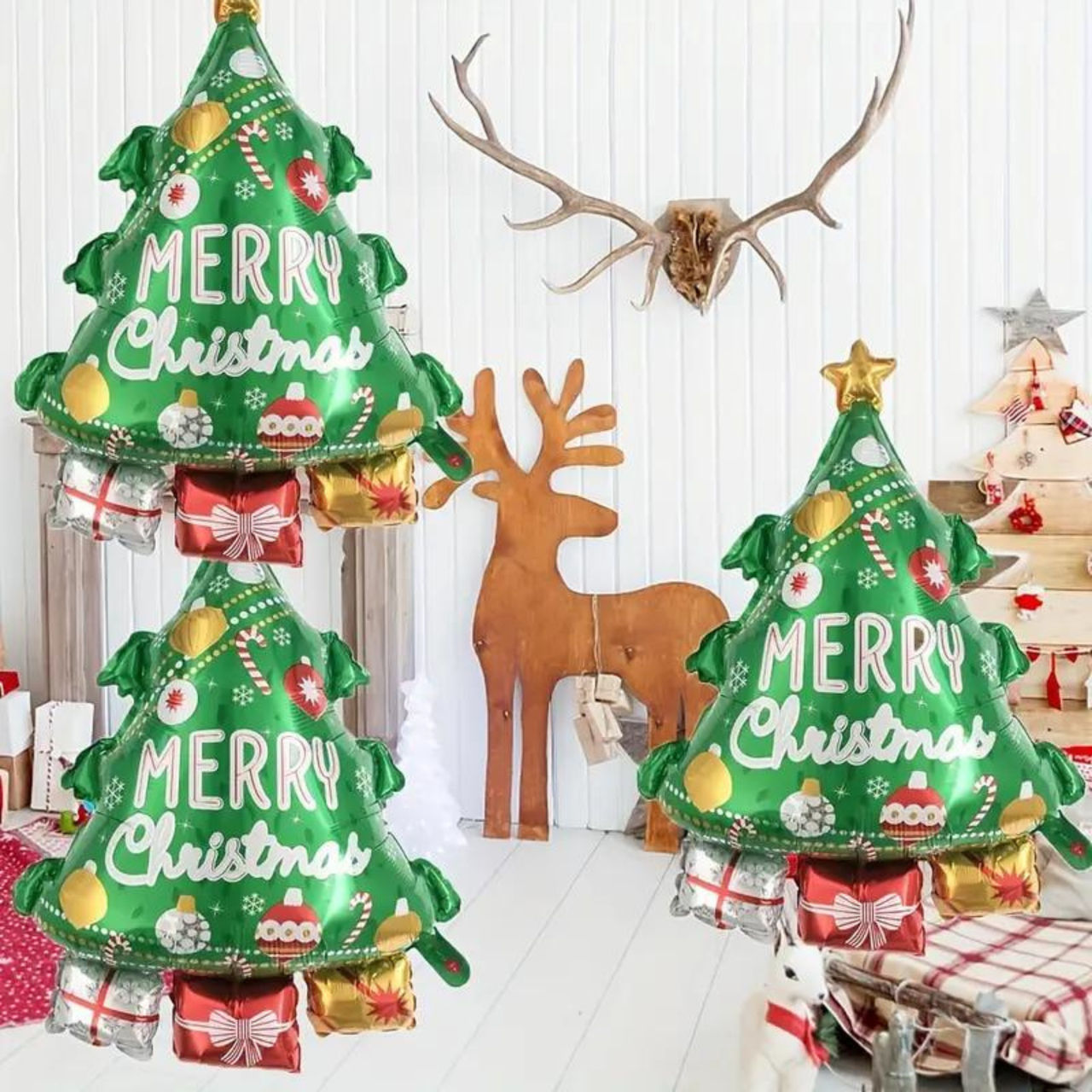 Christmas Tree Foil Balloon, Assorted Design