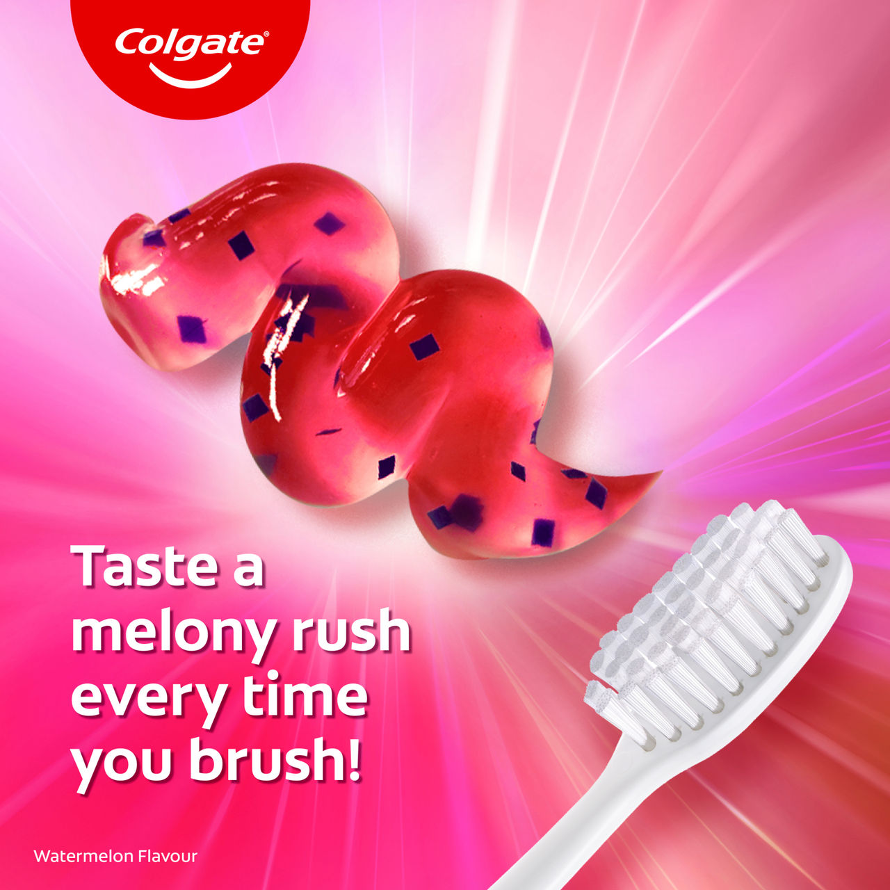 Colgate MaxFresh Watermelon Blast Gel Toothpaste with Cooling Crystals, Ultrafreeze Technology