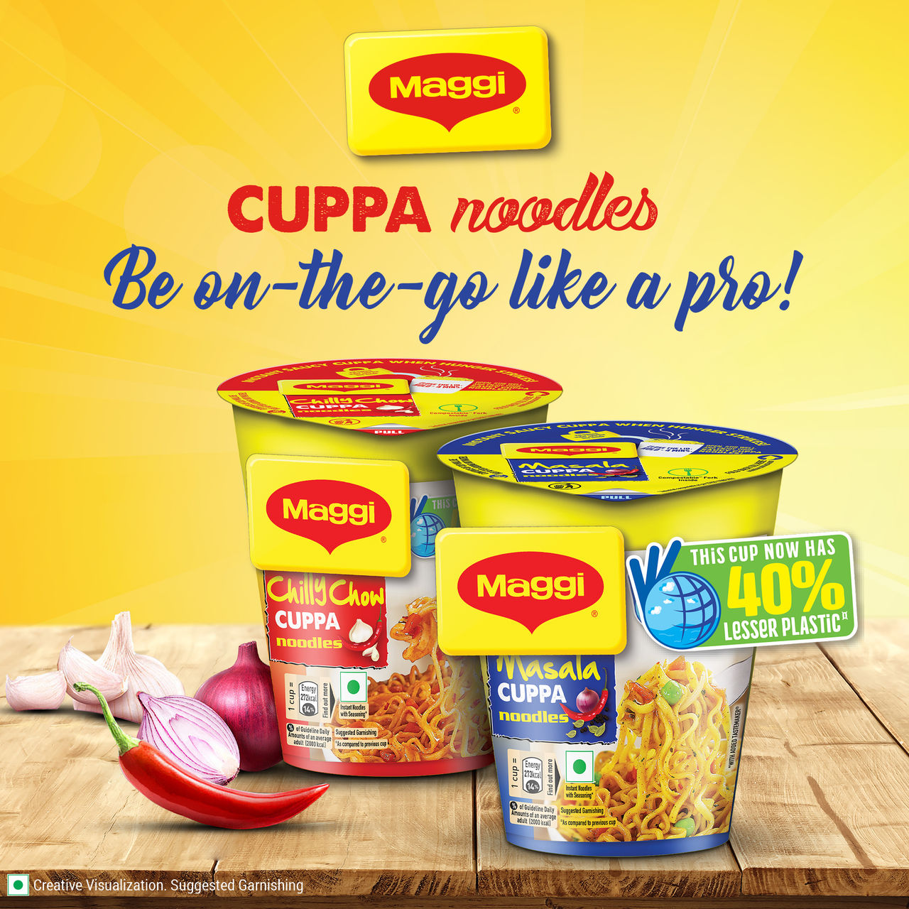 Maggi Chilly Chow Cuppa Instant Noodles