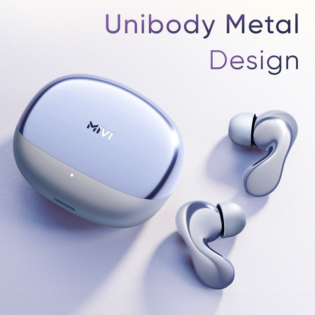 Mivi Superpods Immersio Earbuds Flagship Launch, 3D Soundstage, 60H Bluetooth�Crystalline Blue