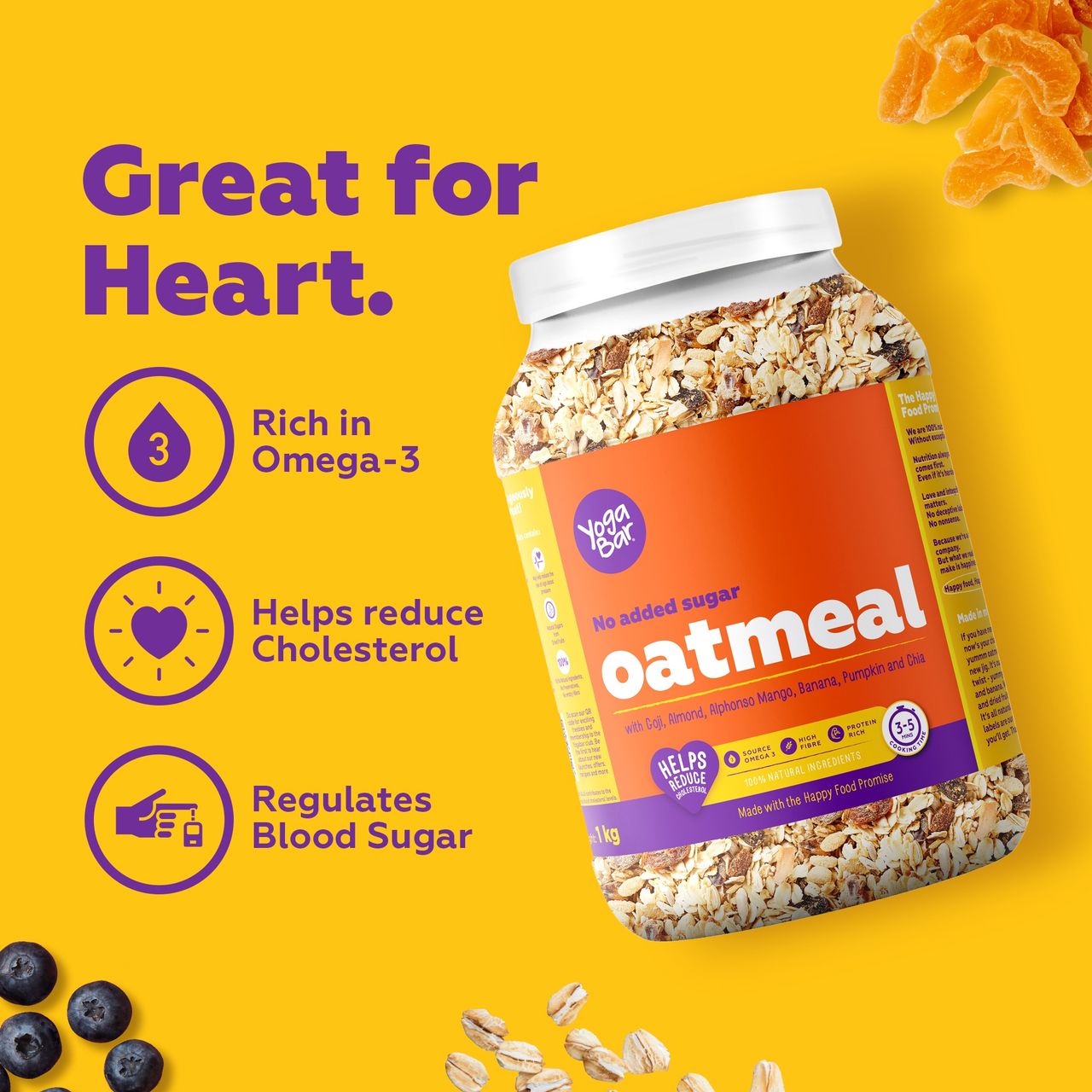 Yogabar No Added Sugar Oatmeal