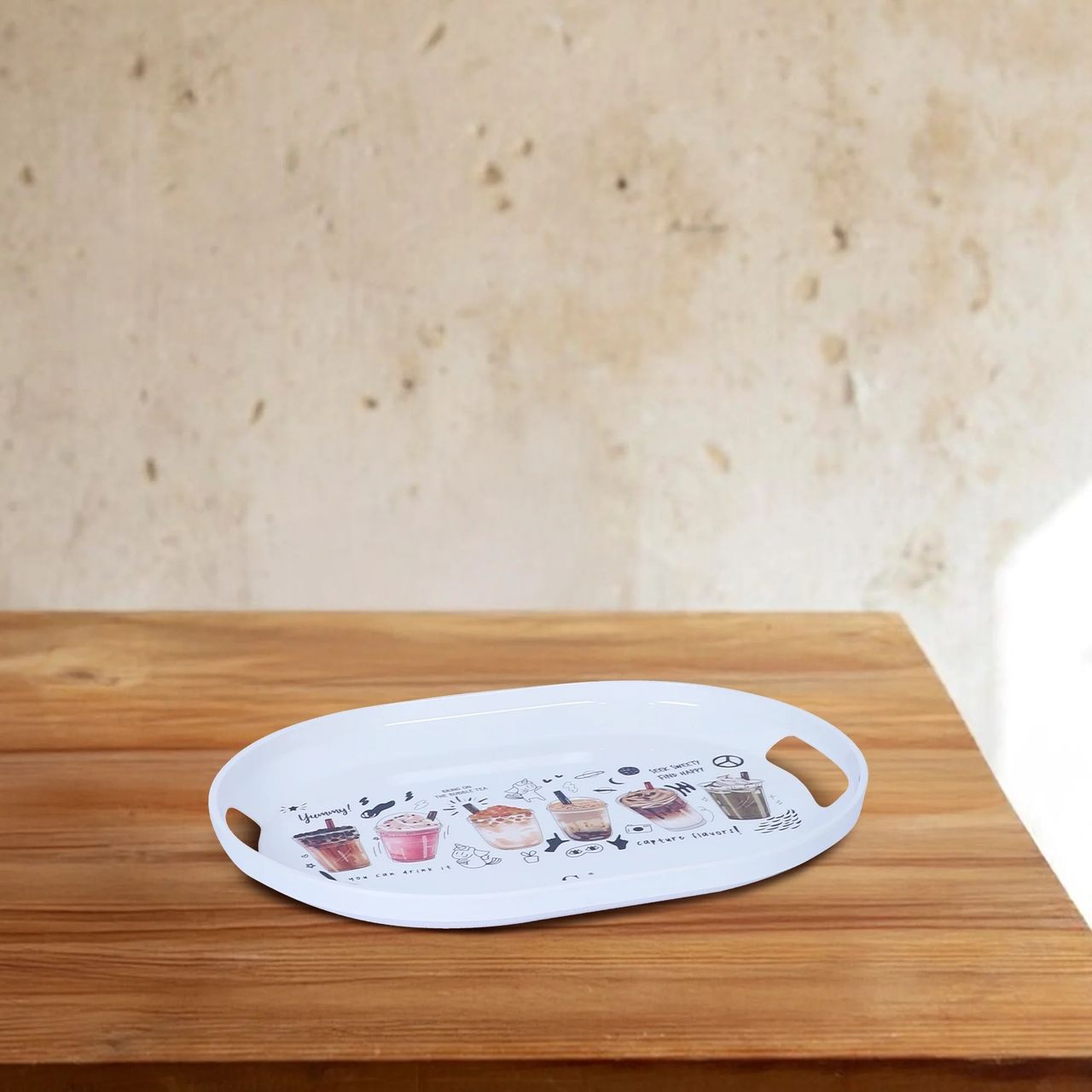 Stehlen Melamine Slant Tray Medium - Bubble Tea