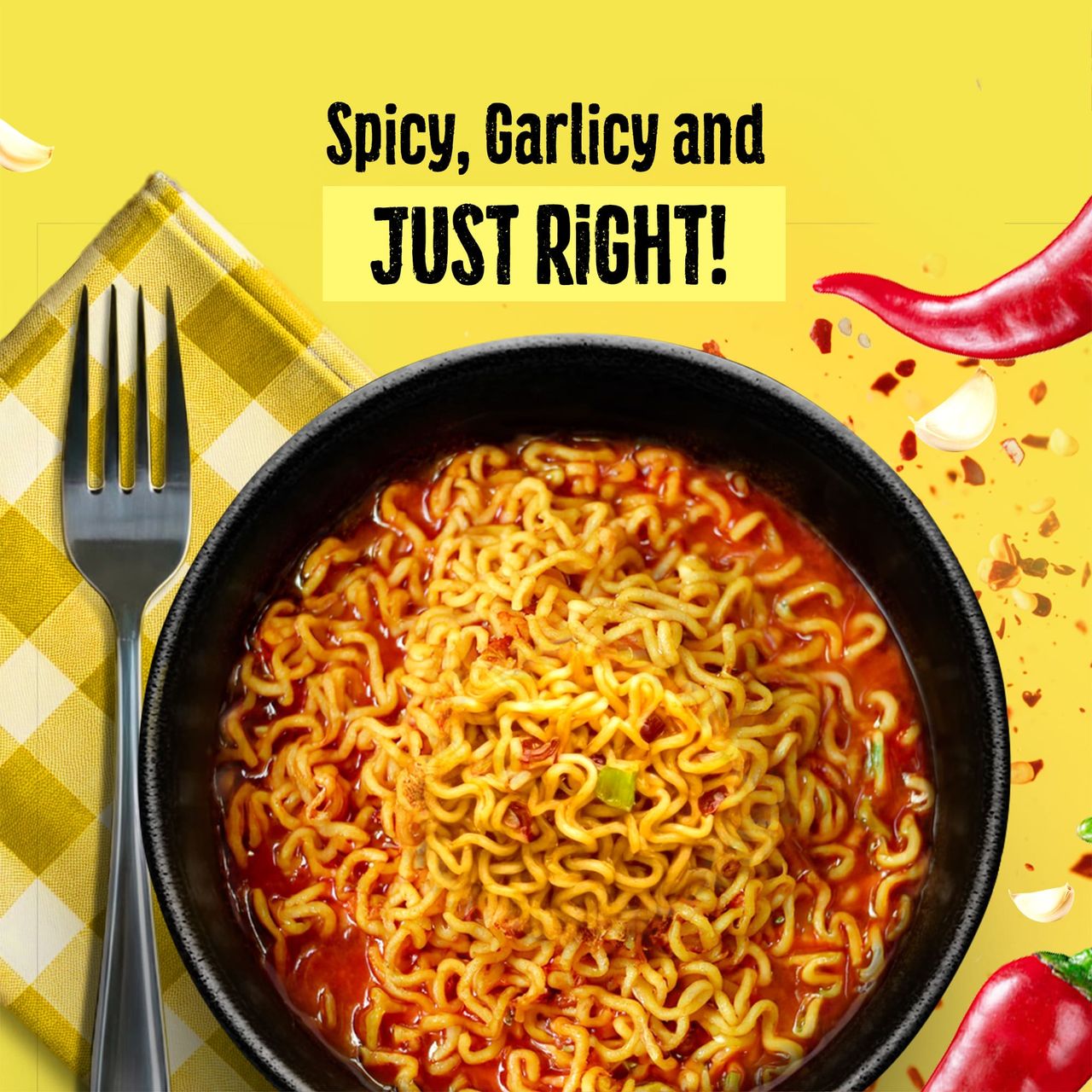Maggi 2-Minute Spicy Garlic Instant Noodles 248 g Combo