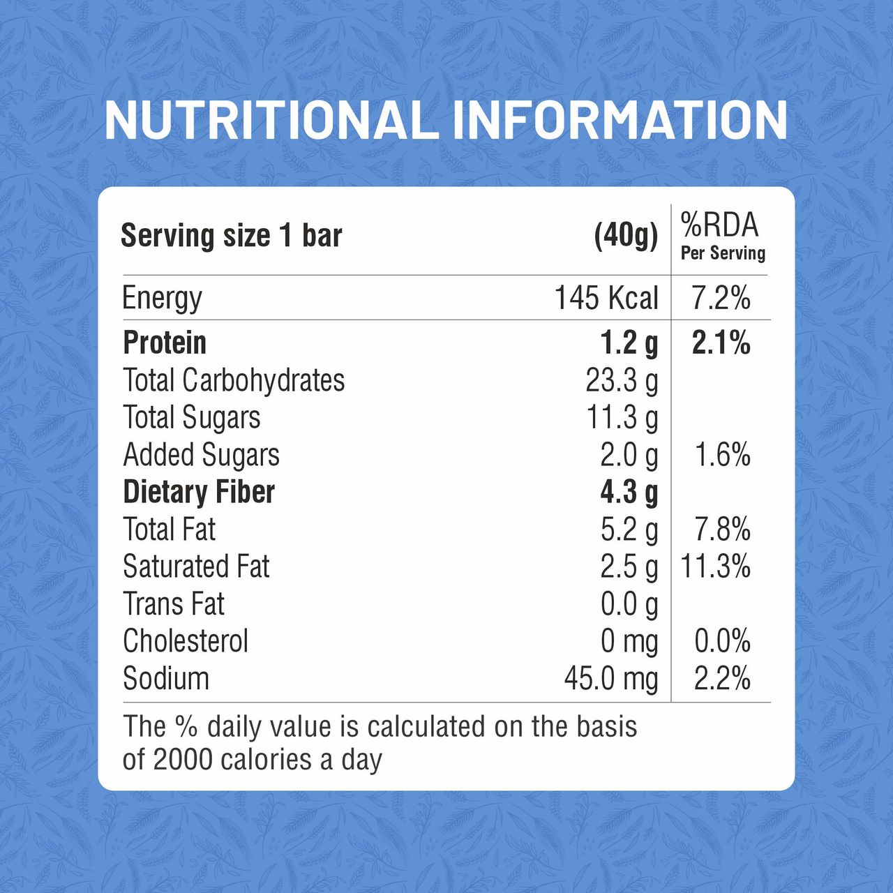 Rite Bite Blueberry Blast Fruitfill Fiber Energy Bar