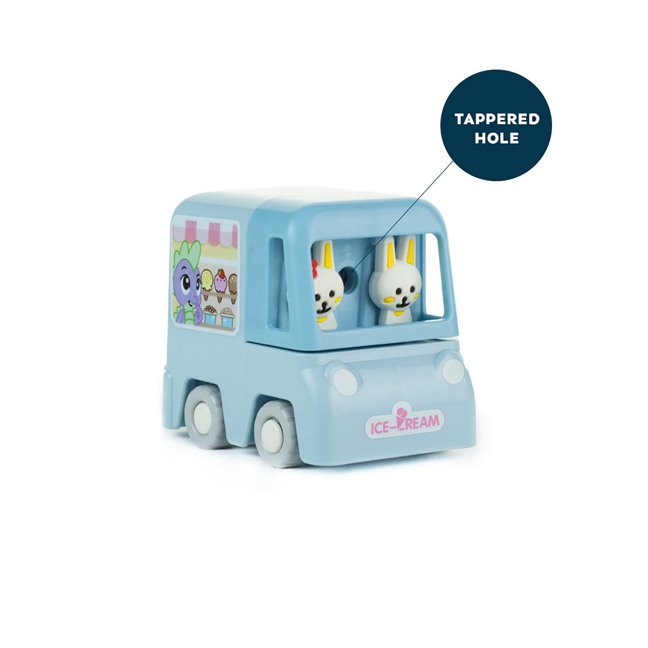 Qips Car Shaped Rotary Machine Pencil Sharpener - 308 Blue