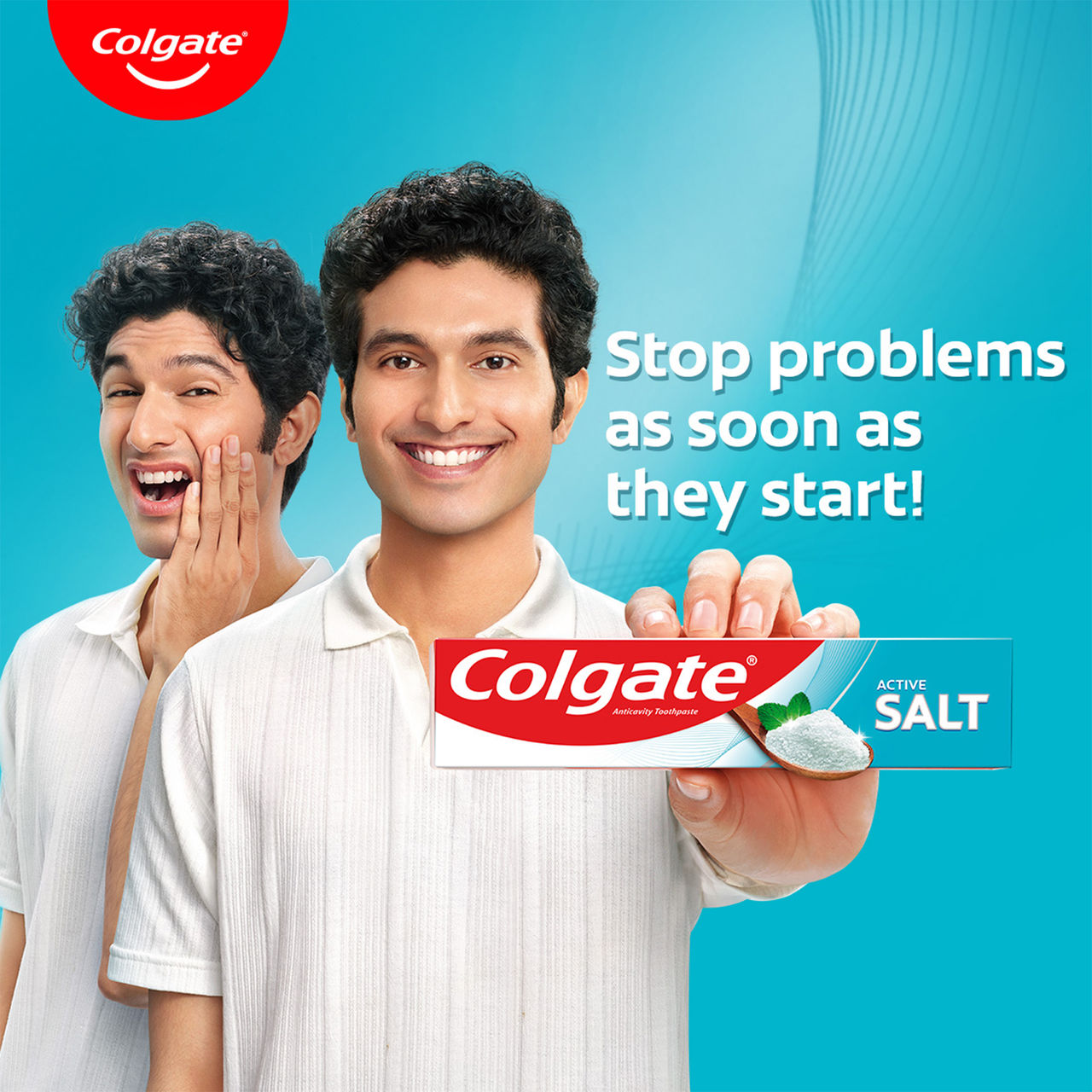 Colgate Active Salt Toothpaste, Germ Fighting Toothpaste for Healthy Gums and Teeth (Saver Pack)