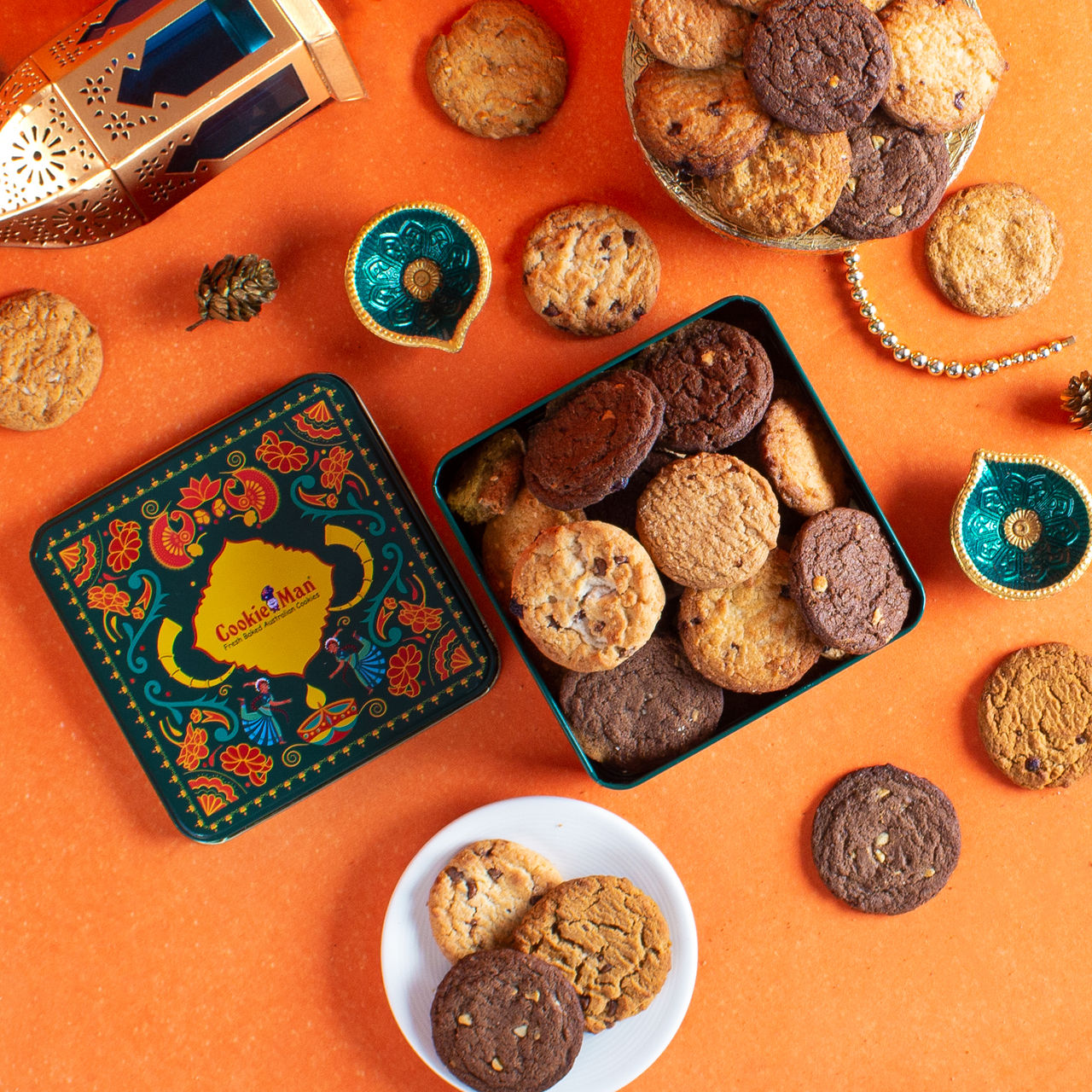 Cookieman Raksha Bandhan Assorted Cookies Gift Tin
