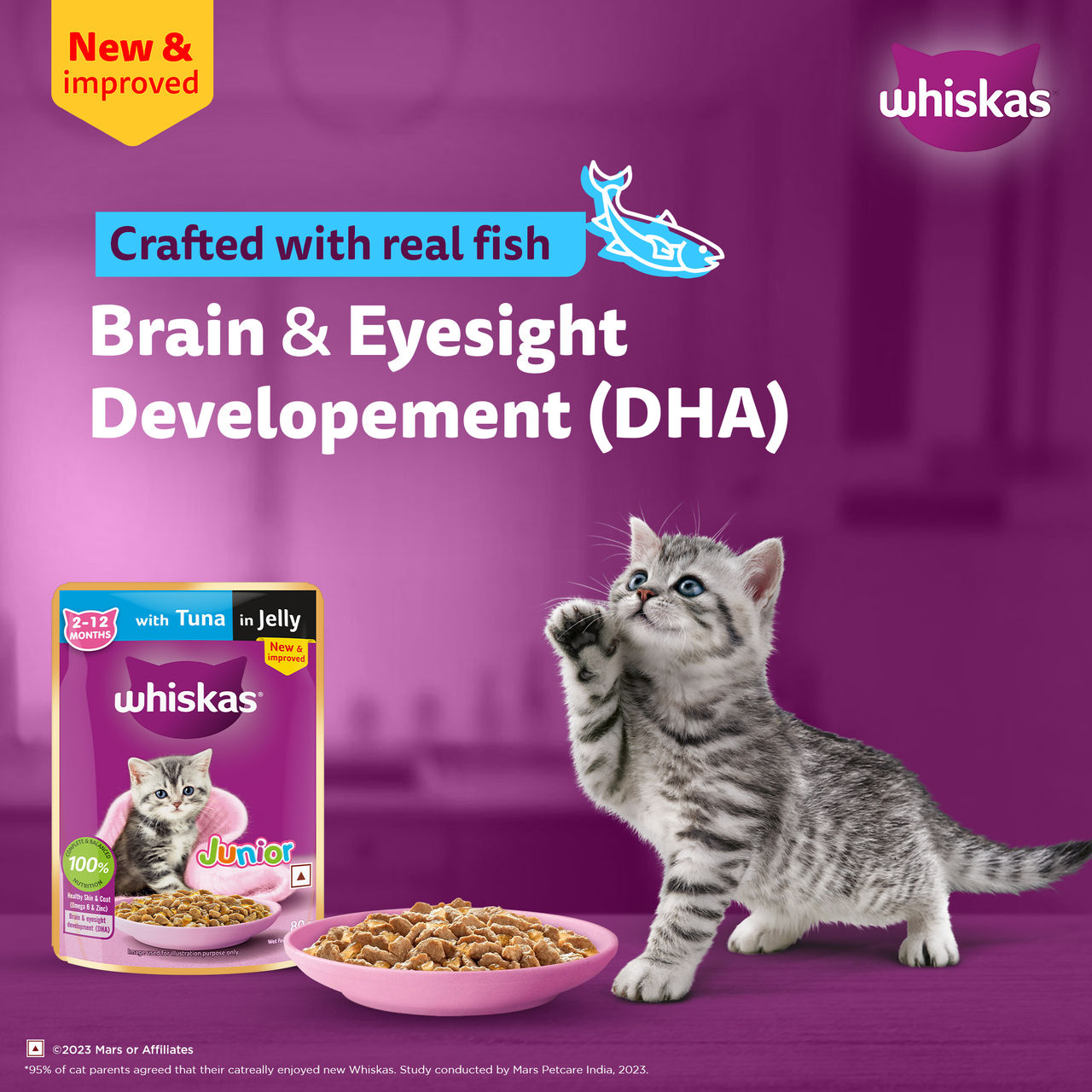 Whiskas Junior Tuna in Jelly Wet Cat Food