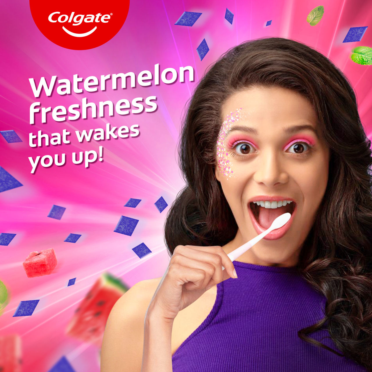 Colgate MaxFresh Watermelon Blast Gel Toothpaste with Cooling Crystals, Ultrafreeze Technology