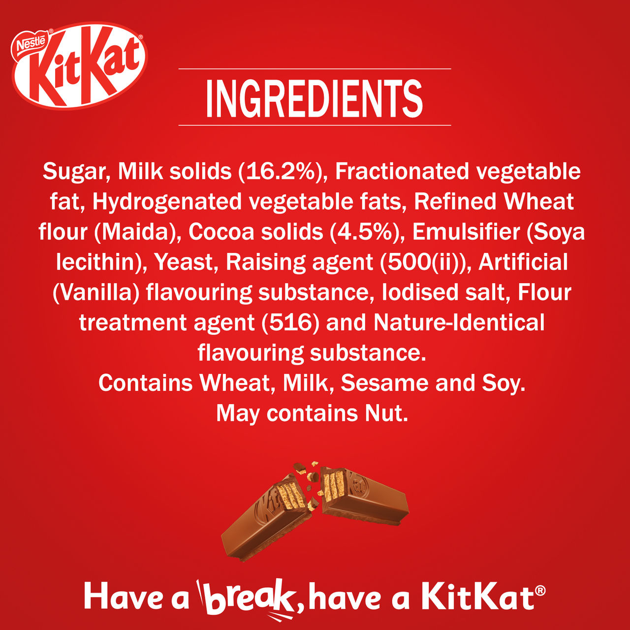 Nestle KitKat 3 Fingers Choco Coated Wafer Bar Combo