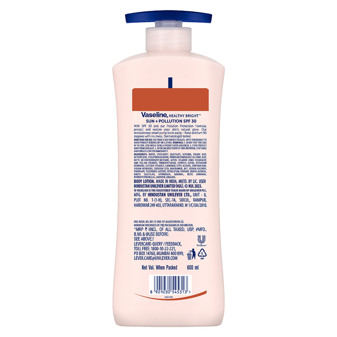 Vaseline Sun Protect SPF 30 Body Lotion, Reduces Tan Lines In 7 Days, UVA + UVB PA+++