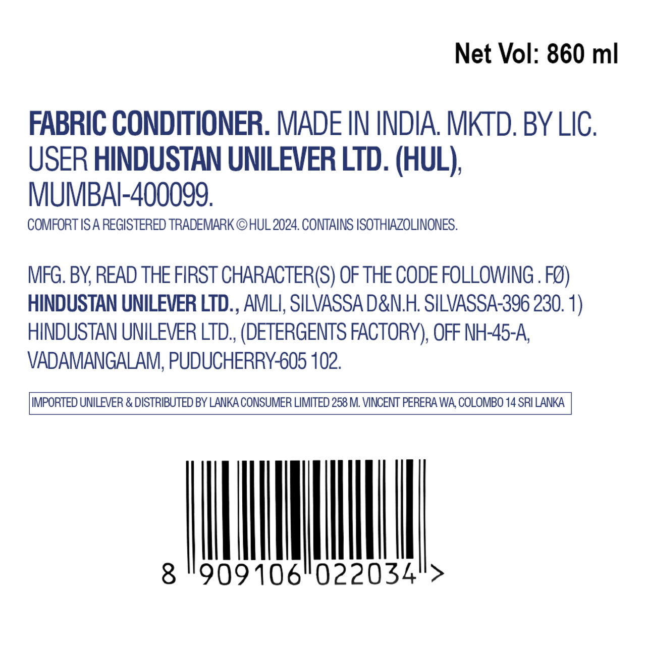 Comfort After Wash Morning Fresh Fabric Conditioner(860ml) & Surf Excel Matic Front Load Detergent Liquid(1l) Combo