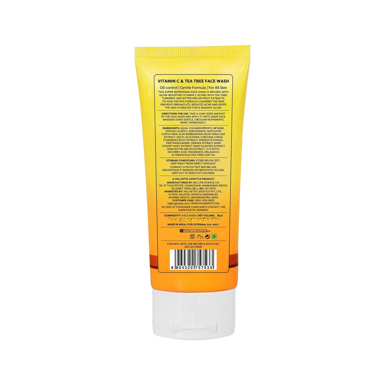 Sugar Pop Vitamin C and Tea Tree Facewash