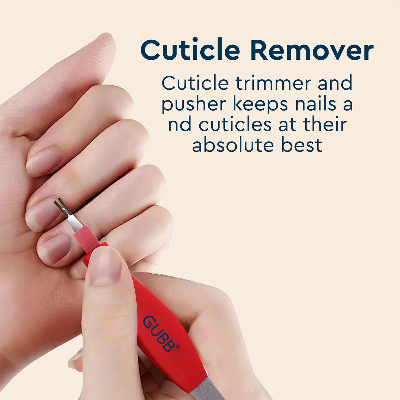 Gubb 2 In 1 Nail File & Cuticle Timmer - Assorted