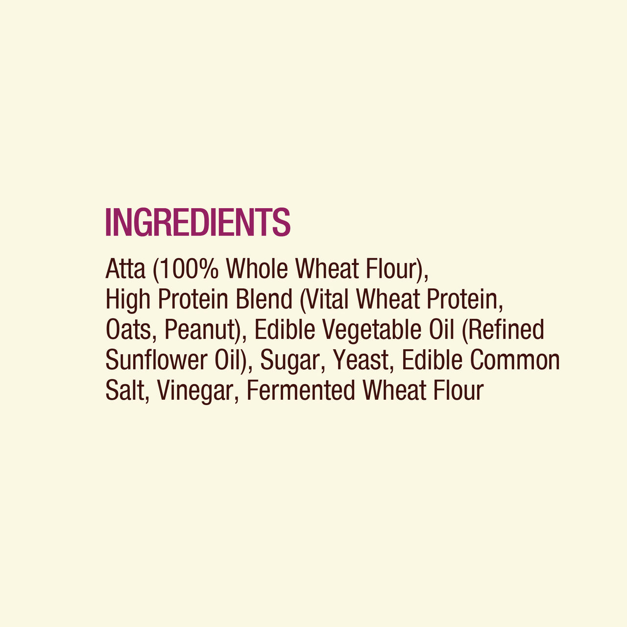 Protein Chef High Protein Pav Bun (Zero Maida, Multigrain) - Made with MP Sharbati Wheat