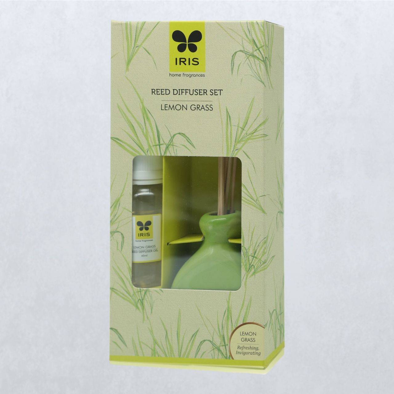 IRIS Lemon Grass Reed Diffuser Set| Rakhi Gift for Brother & Sister