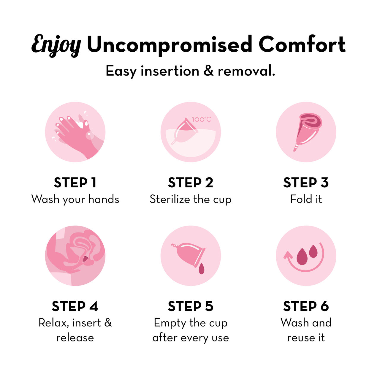 Plush Reusable Menstrual Cup-Small 100% Skin Friendly