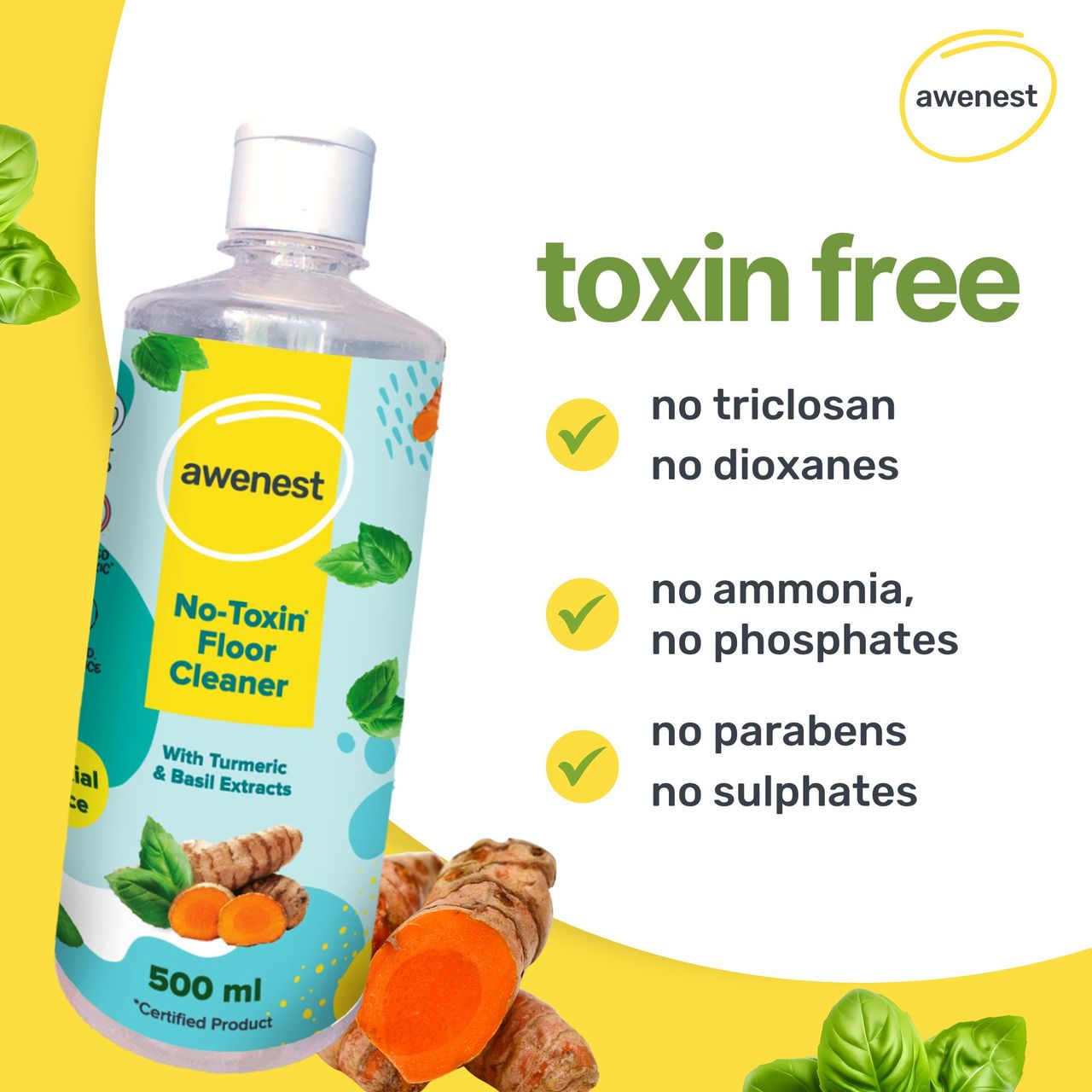 Awenest No-Toxin Plant Based Floor Cleaner