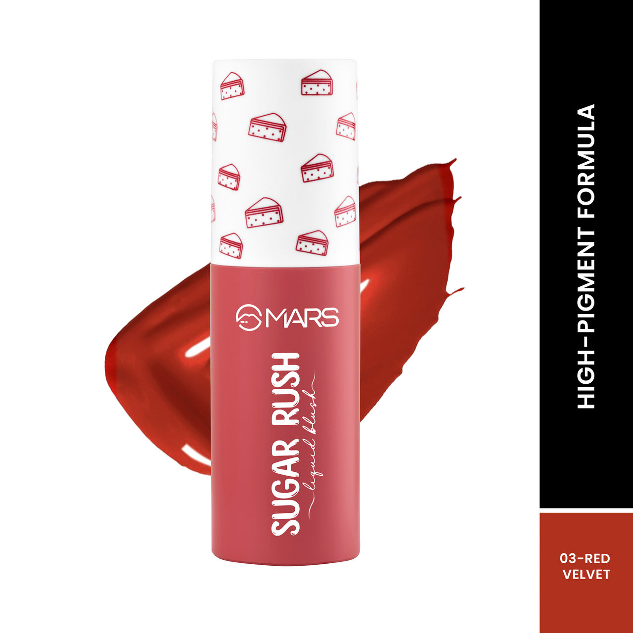 MARS Cosmetics Sugar Rush Liquid Blush (4.5ml) (03-RED VELVET)
