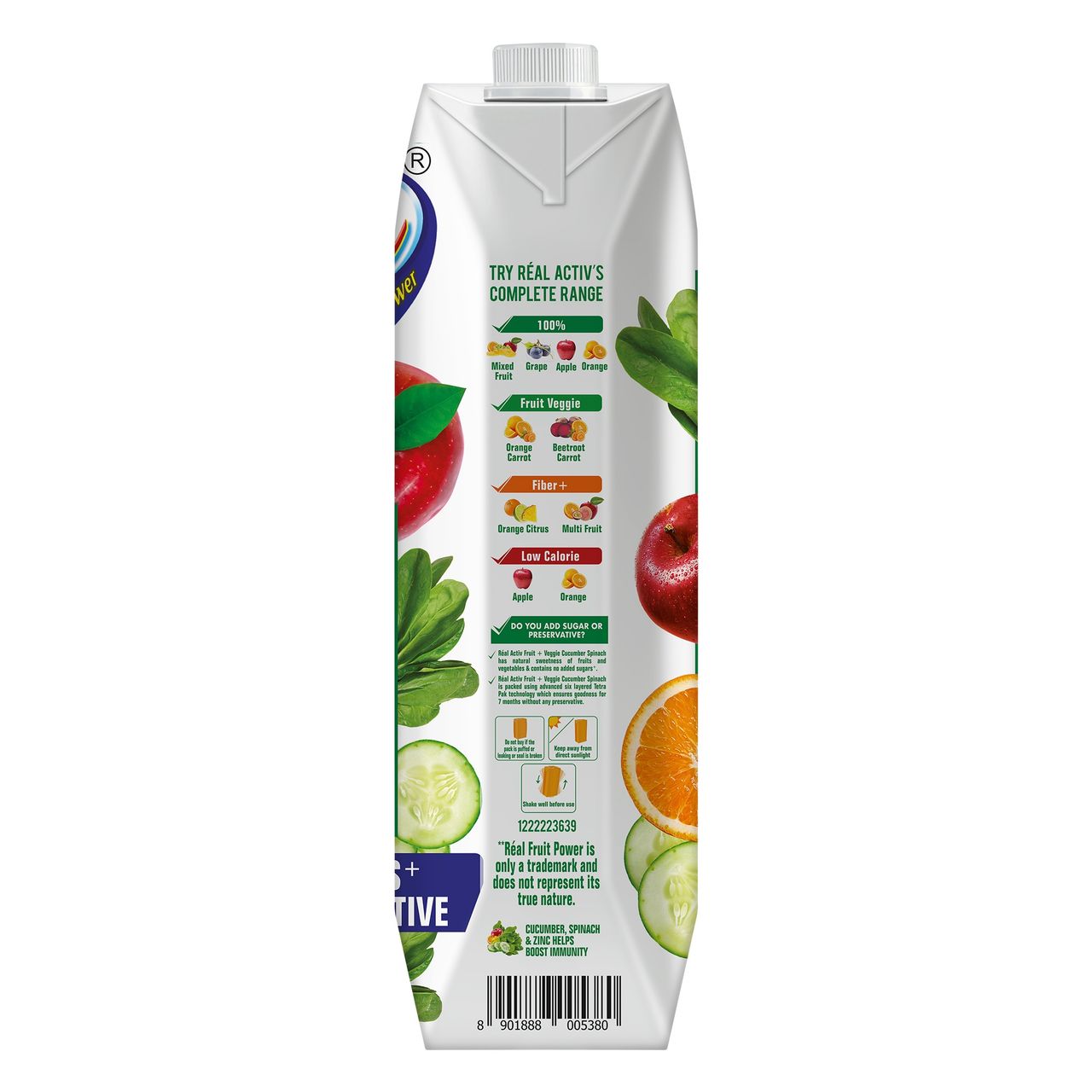 Dabur Real Activ Cucumber Spinach Health Juice
