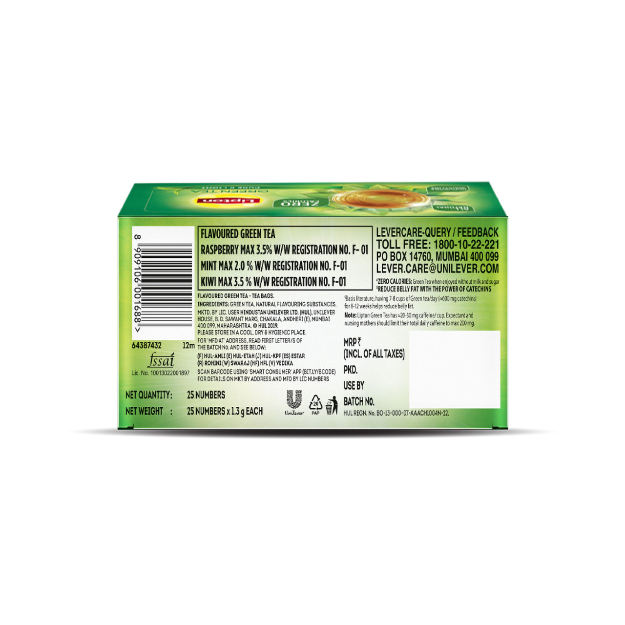Lipton Raspberry Mint Green Tea