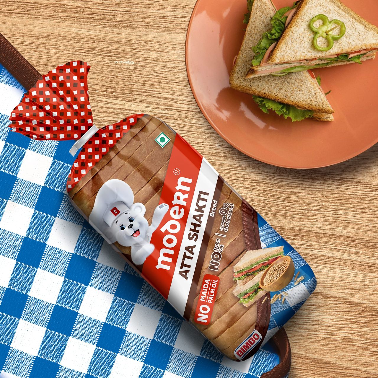 Modern Atta Shakti - Zero Maida Bread (No trans fat) 400 g Combo