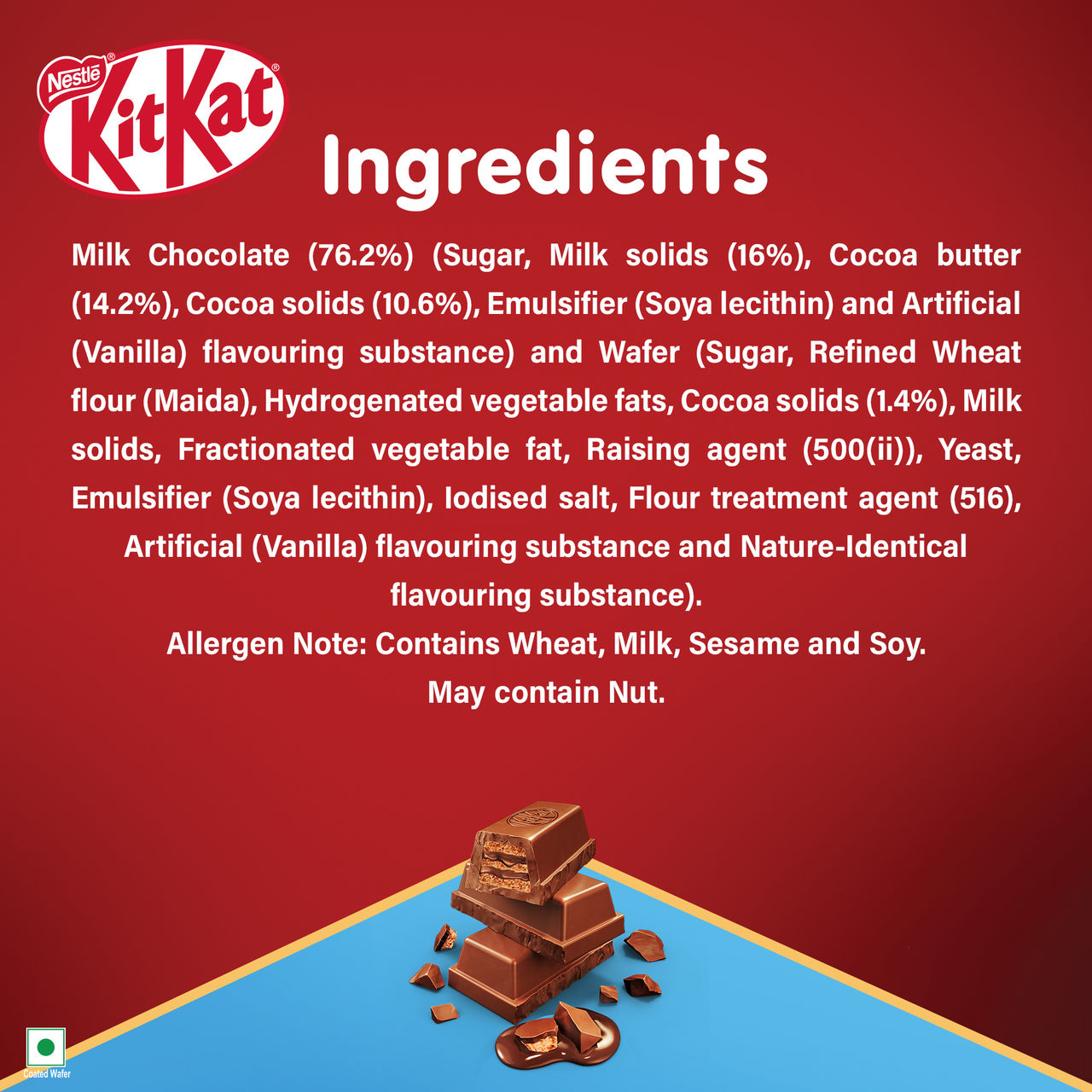 Nestle Kitkat Rich Chocolate Coated Wafer